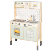 Cozinha elétrica em madeira WOOMAX com luz, som e acessórios 30x68x102 cm