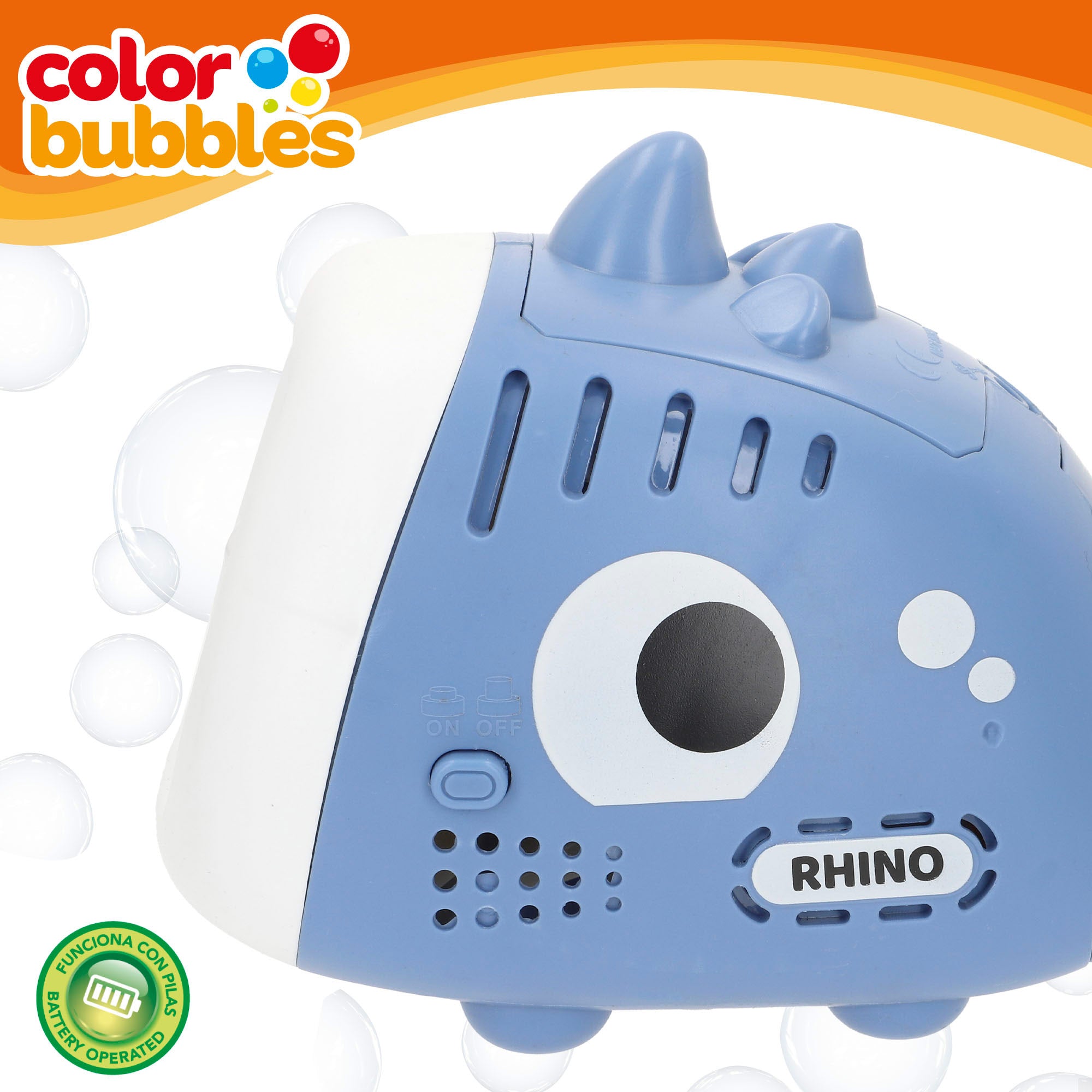 Máquina de Bolhas Elétrica Rhino Color Bubbles
