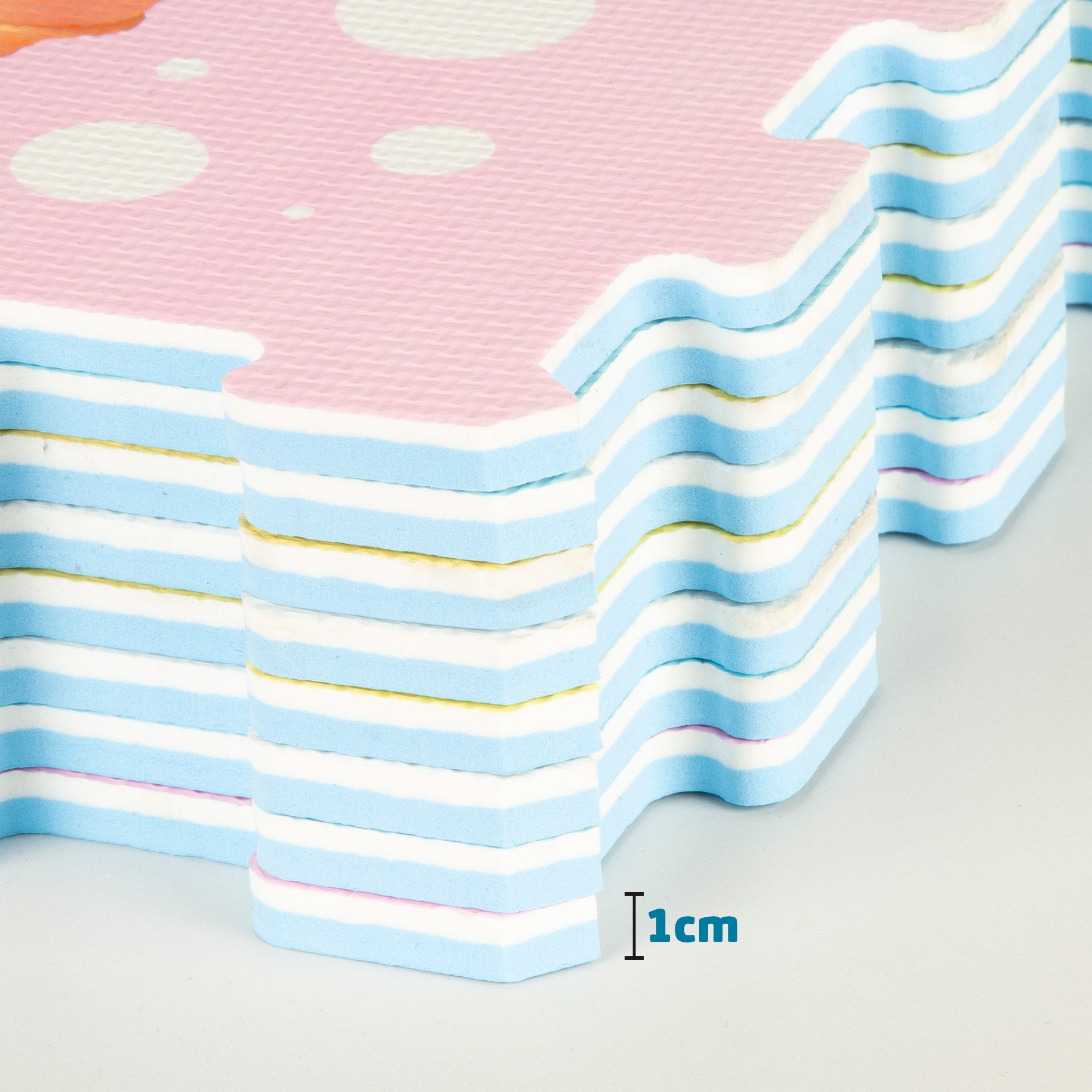 Tapete de Encaixe Unicórnio C'Baby para Bebé, 8 Peças, Espuma EVA