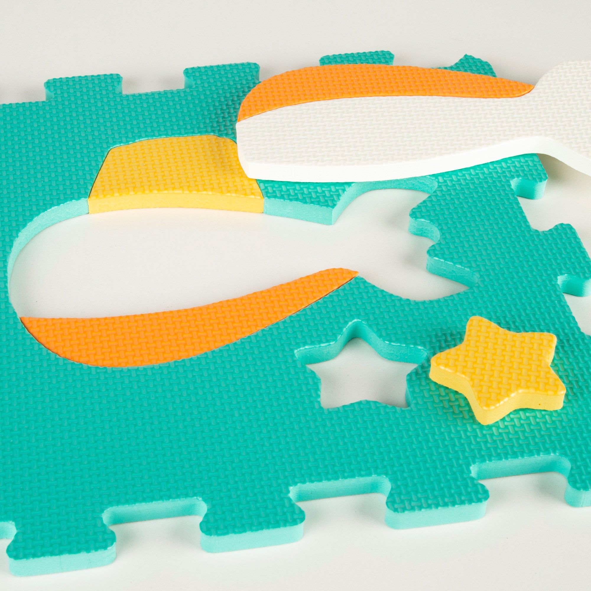 Tapete de Encaixe para Bebé com Veículos, 9 Peças, Espuma EVA, C'Baby