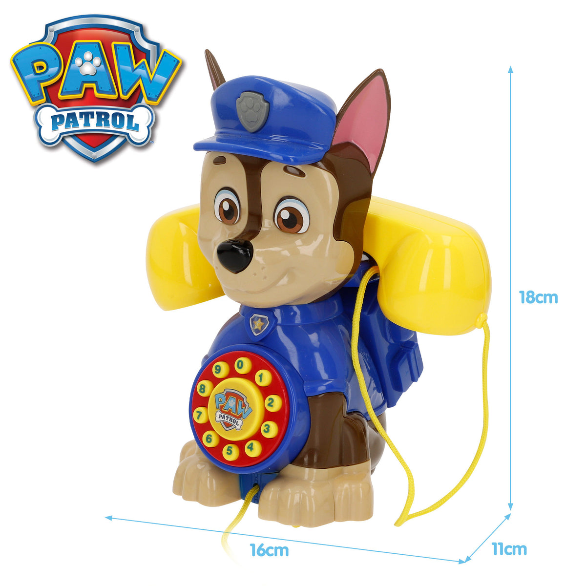 Telefone de brinquedo interativo da Patrulha Pata com sons e melodias