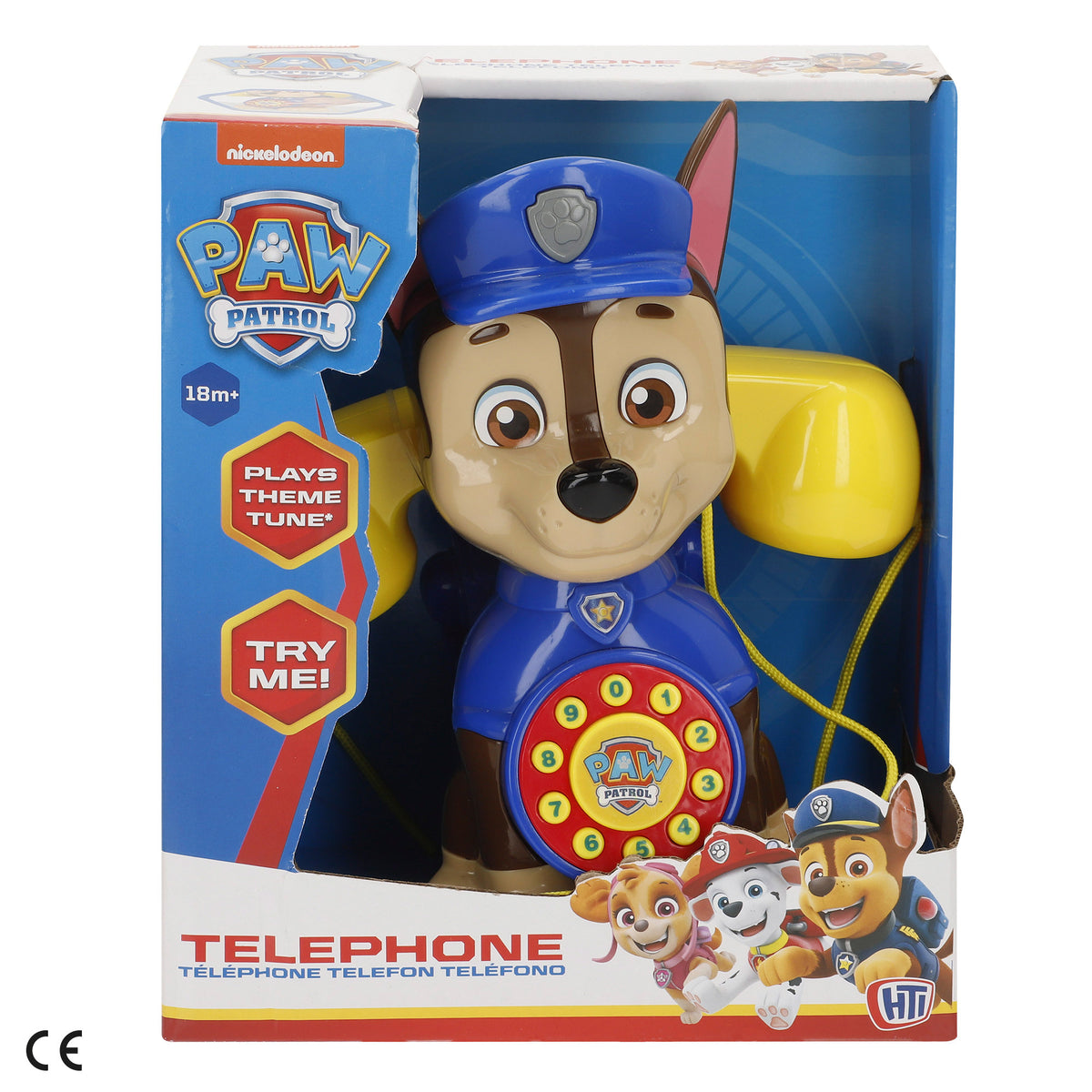 Telefone de brinquedo interativo da Patrulha Pata com sons e melodias