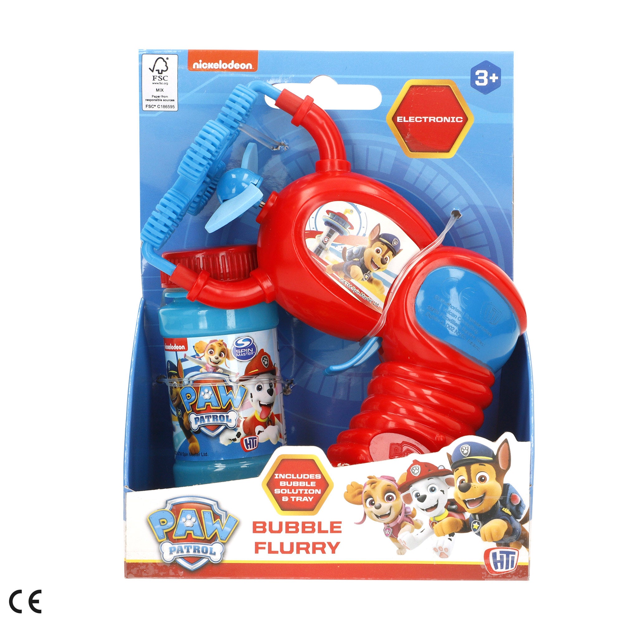 Pistola de Bolhas Elétrica Patrulha Pata 50ml