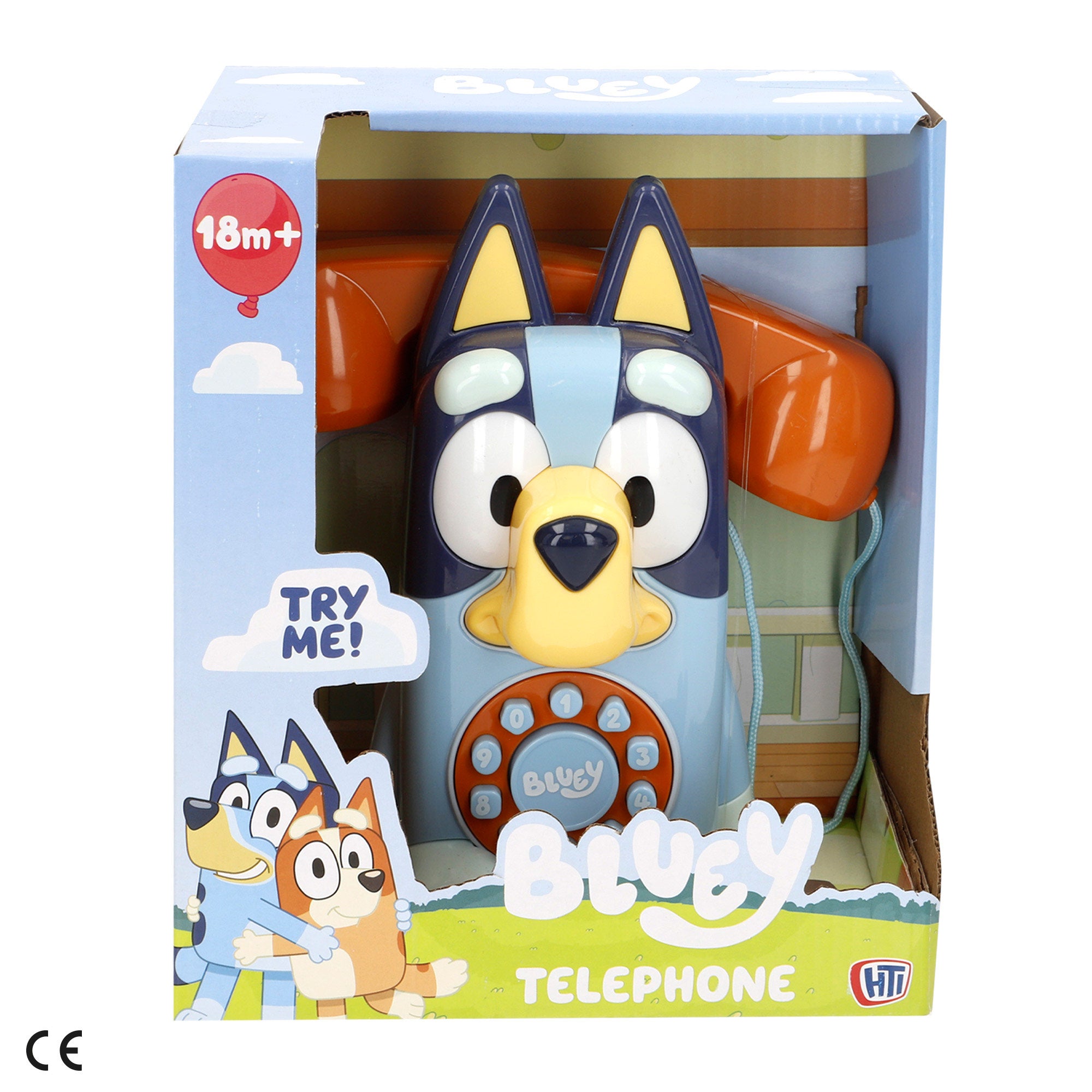 Telefone de brinquedo interativo Bluey com sons e melodias