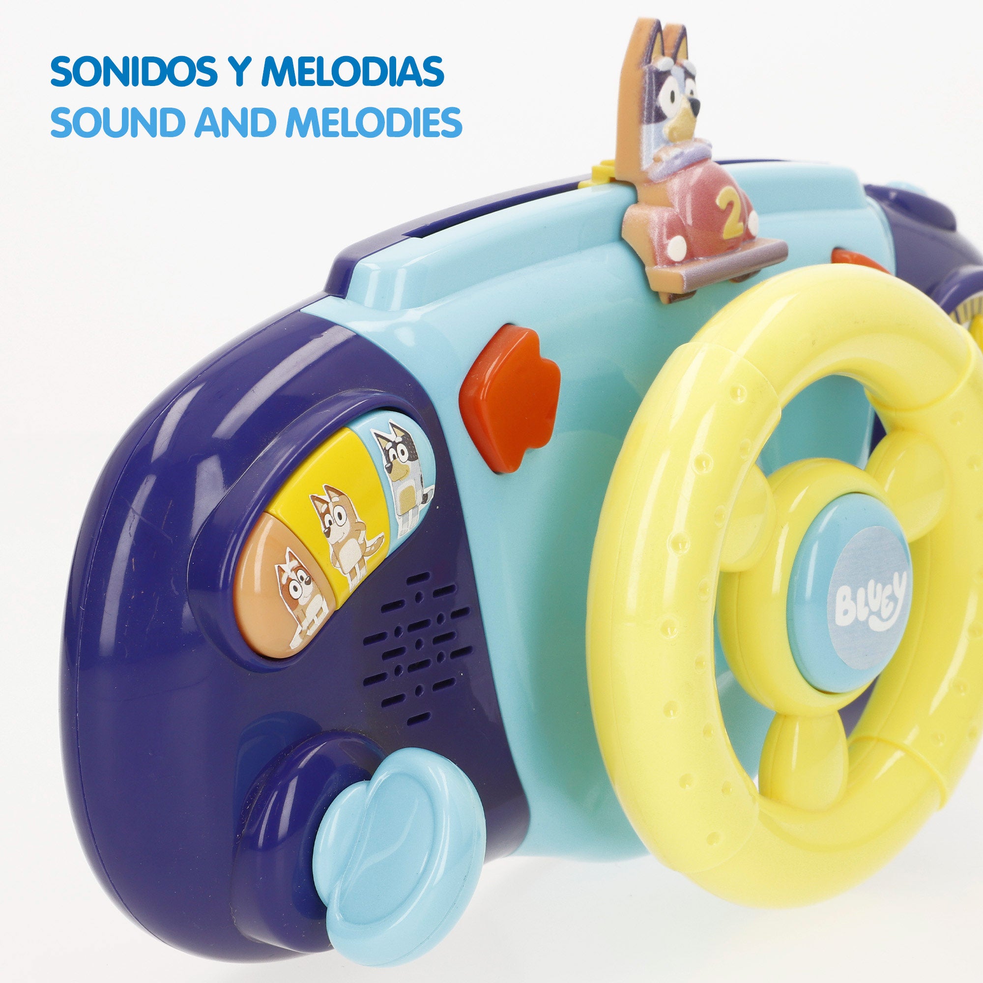 Volante para carrinho de bebé Bluey com atividades