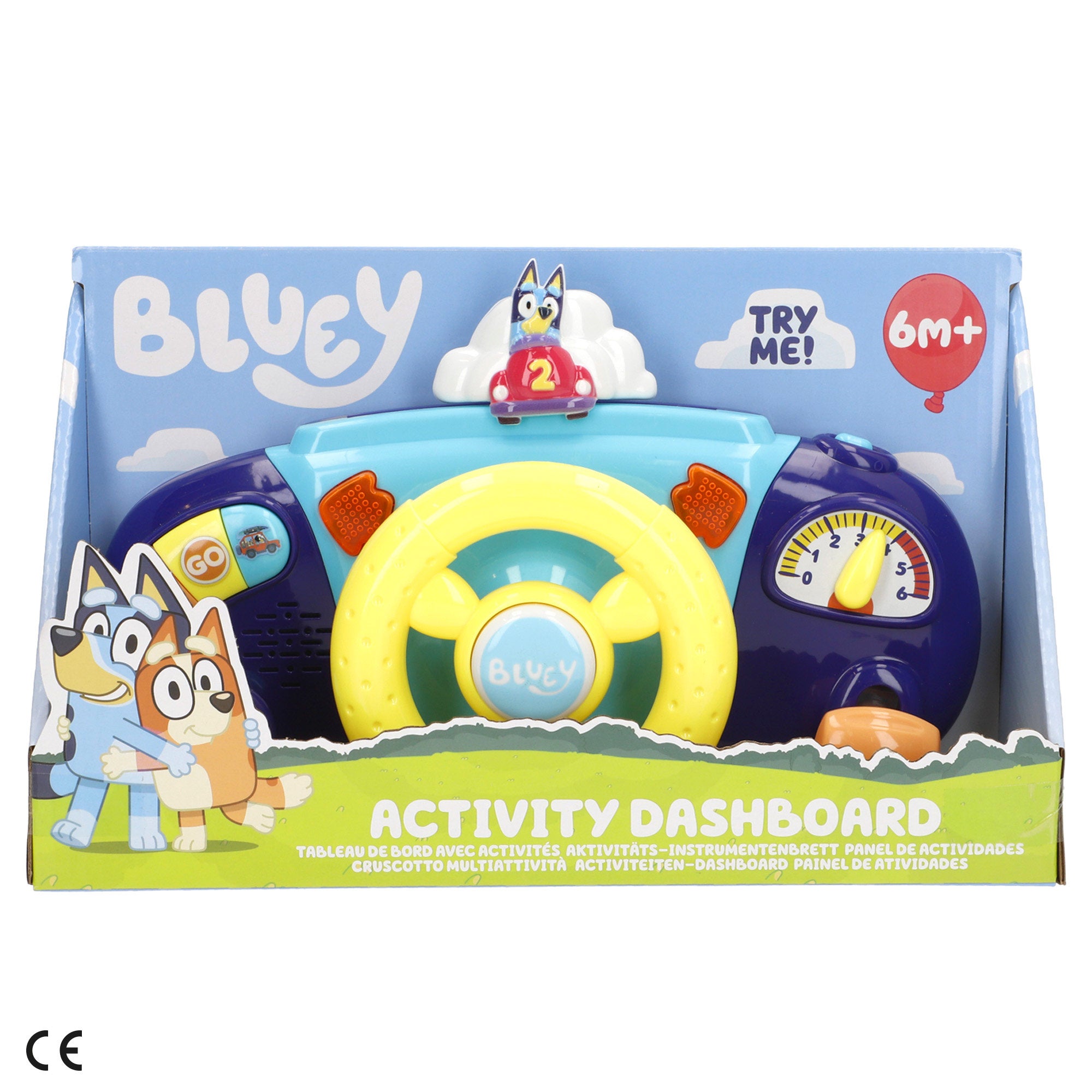 Volante para carrinho de bebé Bluey com atividades