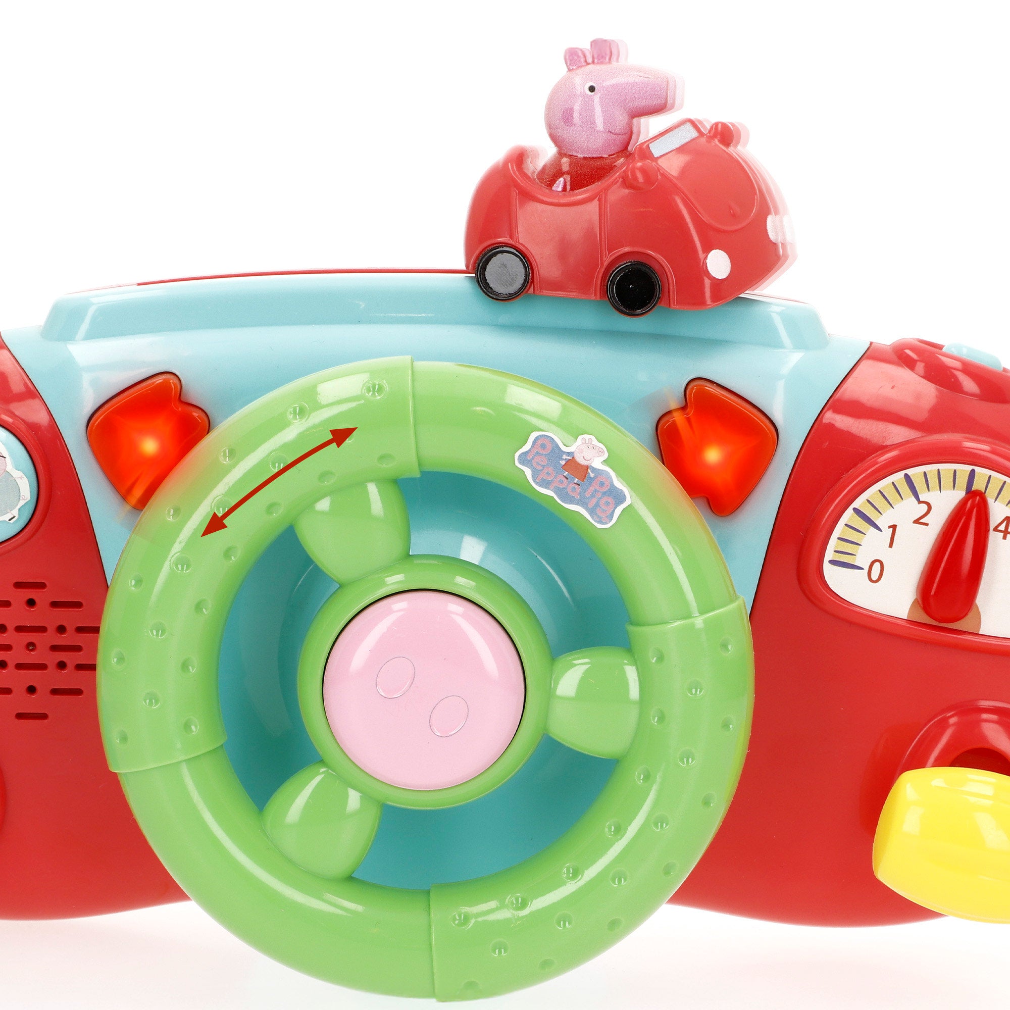 Volante Peppa Pig para carrinho de bebé com atividades