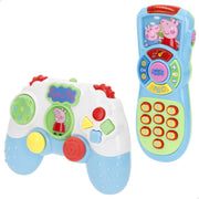 Conjunto de comando interativo para bebé da Peppa Pig com luz e som.