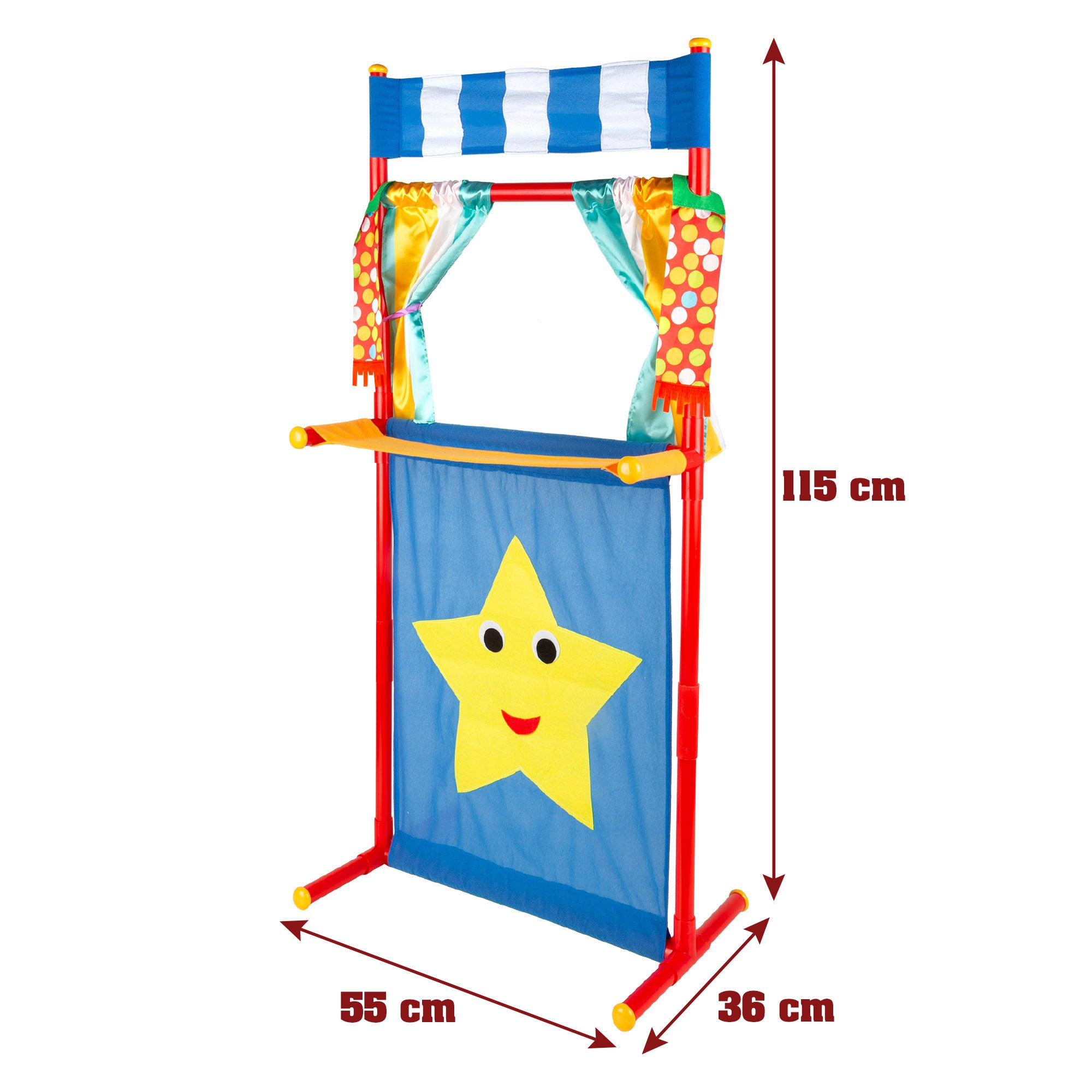 Conjunto Teatro de Fantoches Os Três Porquinhos 25cm Cucu Show