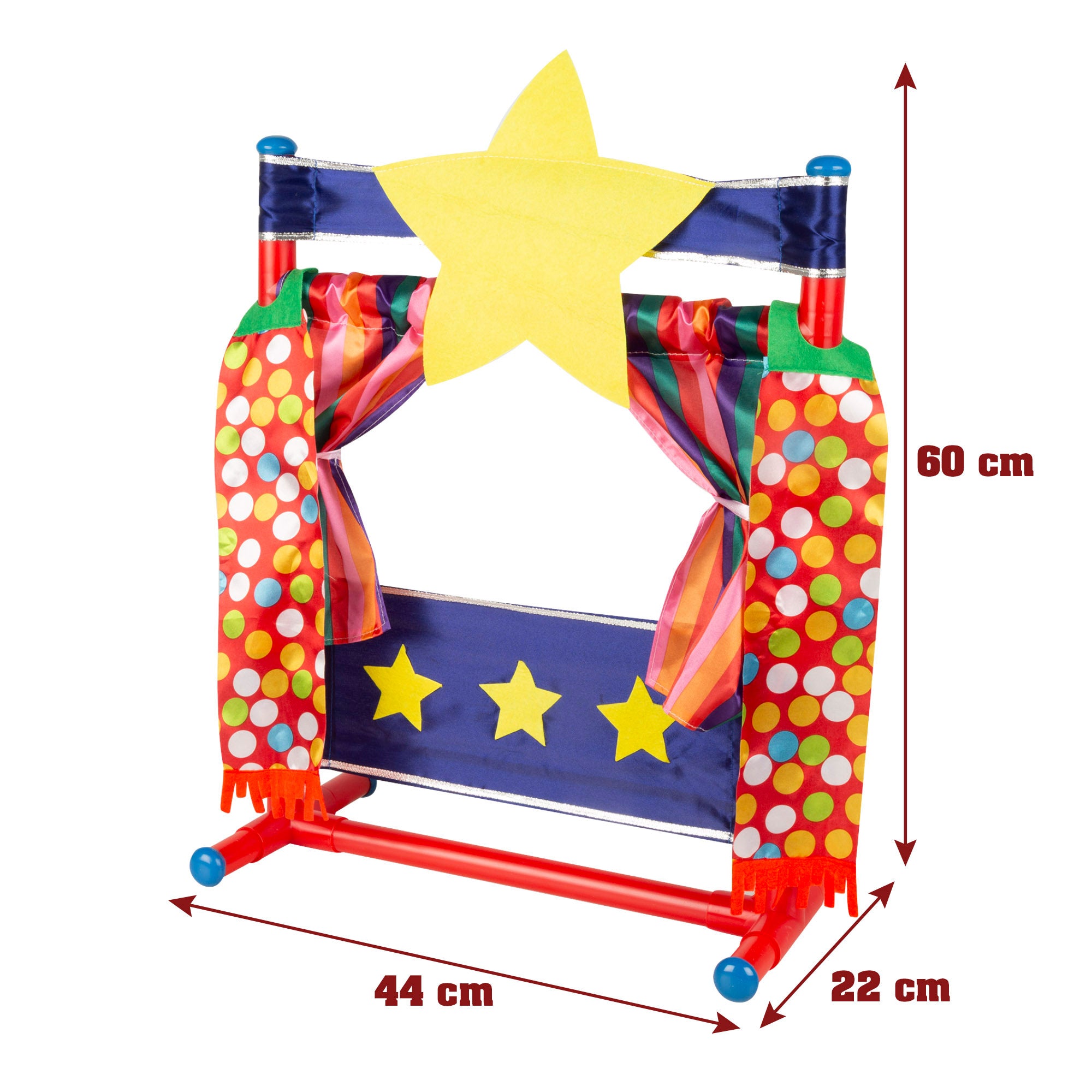 Conjunto Teatro de Marionetas Branca de Neve 25cm Cucu Show