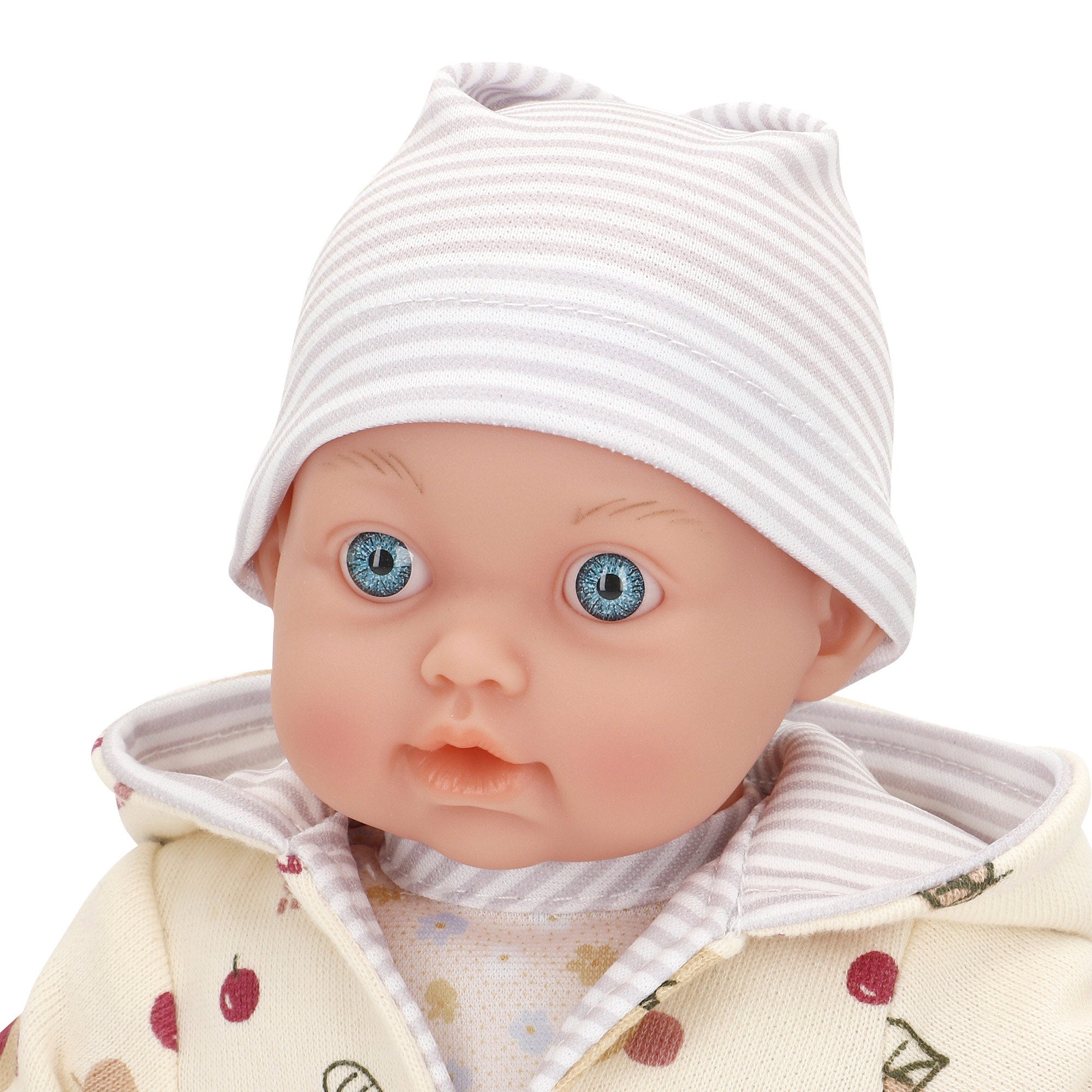 Conjunto de 2 bonecas bebés de 33 cm com roupa e corpo macio Colorbaby's
