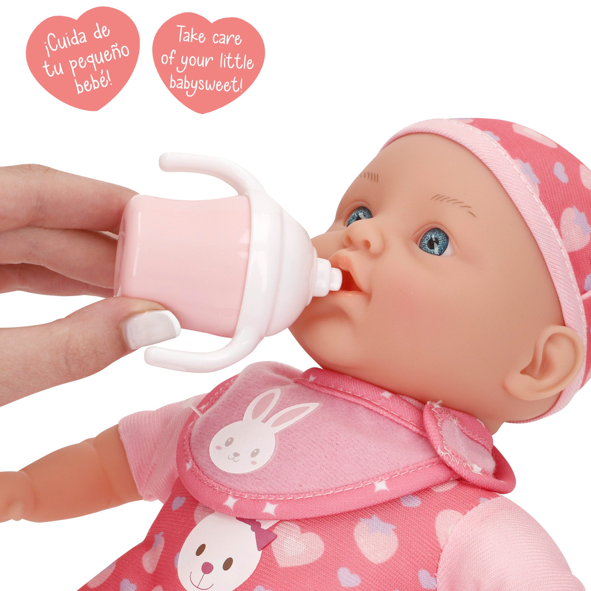 Conjunto de bonecas Colorbaby (menina com 41 cm e bebé com 32 cm) com acessórios.
