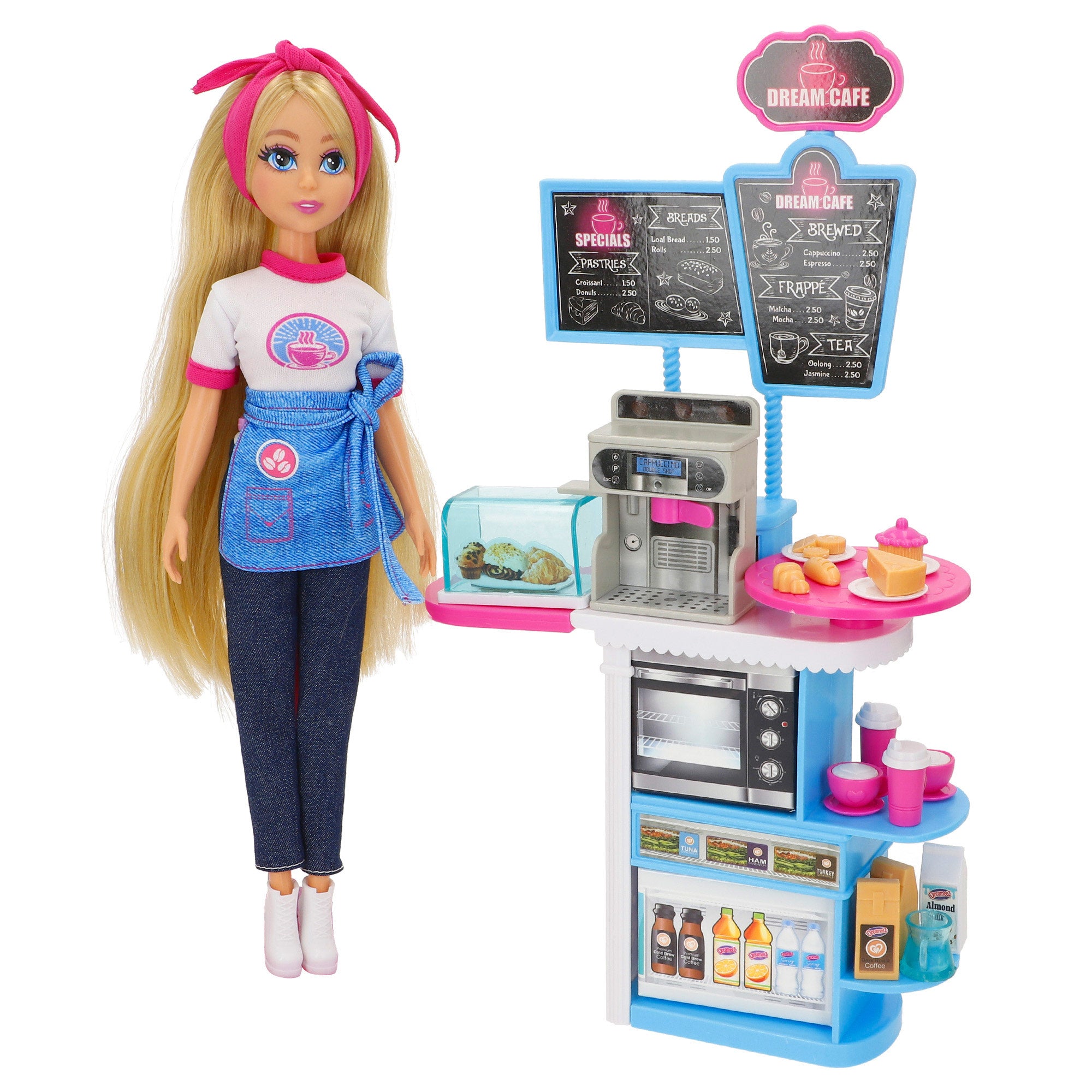 Conjunto de bonecas Dreameez Cafe com acessórios