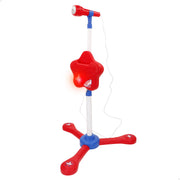 Microfone de brinquedo infantil sem fios Bontempi com melodias e luzes.