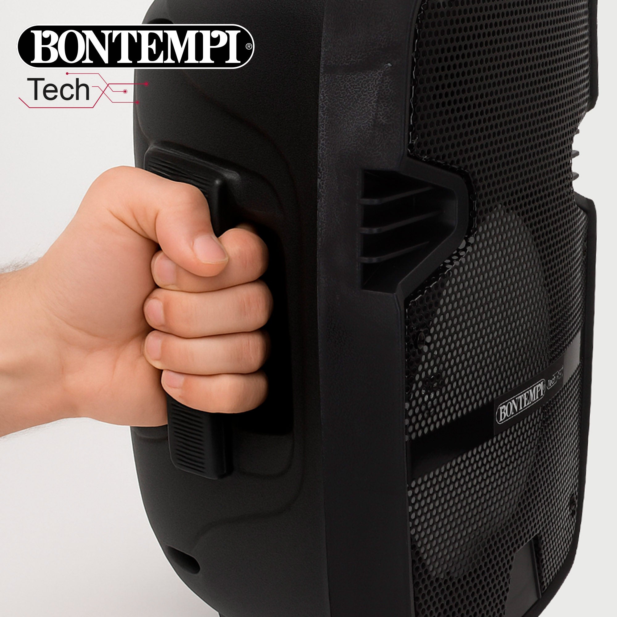 Coluna de som sem fios Bontempi de 180 W com karaoke e 1 microfone.