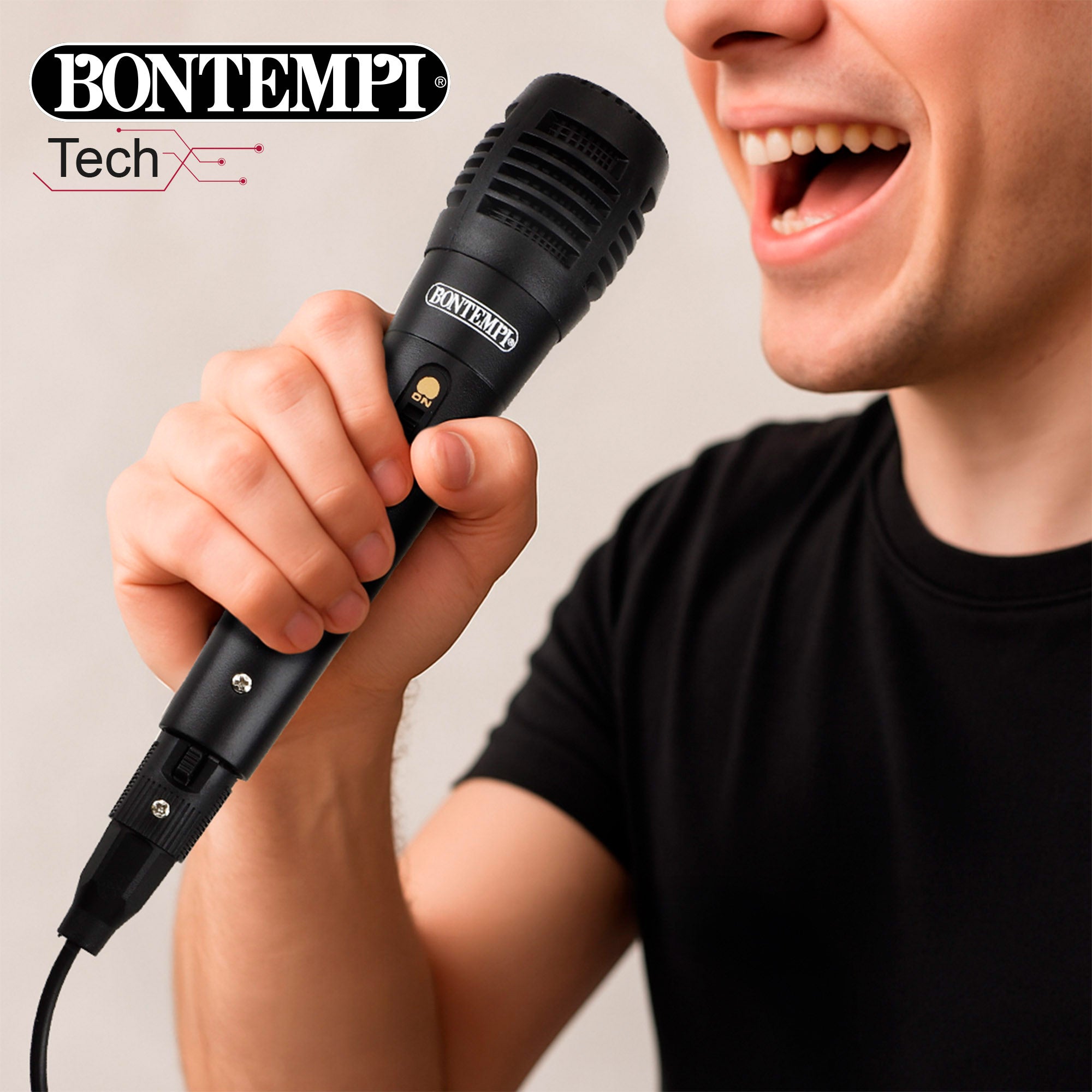 Coluna de som sem fios Bontempi de 180 W com karaoke e 1 microfone.