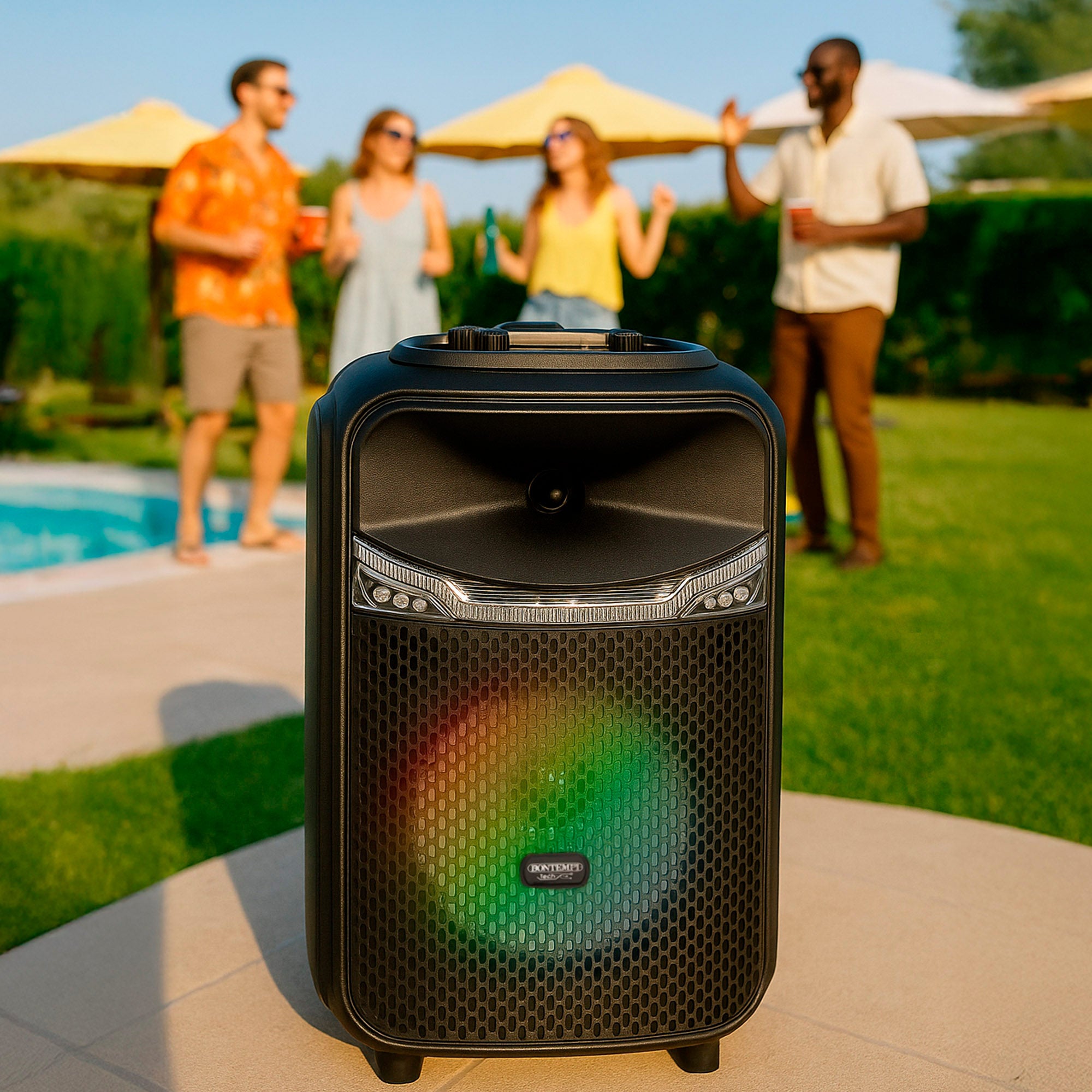 Estojo para coluna sem fios e 2 microfones Bontempi