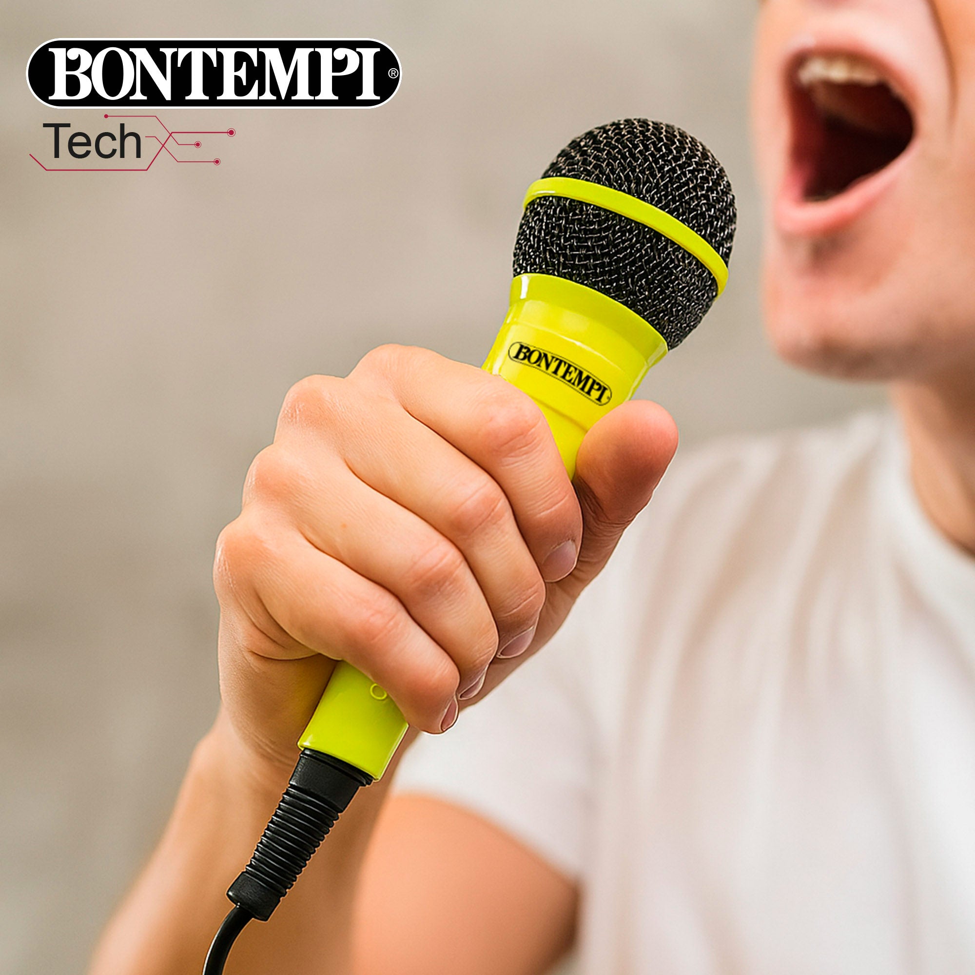 Coluna de som sem fios Bontempi de 80 W com karaoke e microfone.