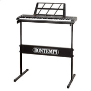 Teclado digital Bontempi de 54 teclas com suporte e pés.