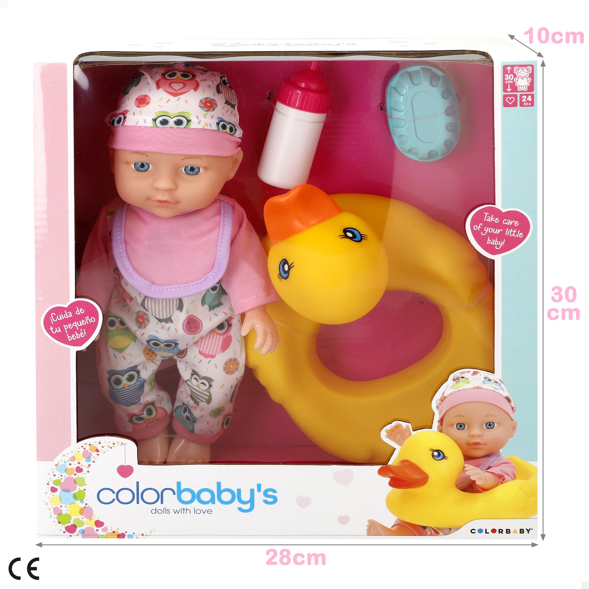 Boneca bebé de 30 cm da Colorbaby