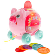 Mealheiro de brincar Winfun com luzes, sons e frases em espanhol e inglês.
