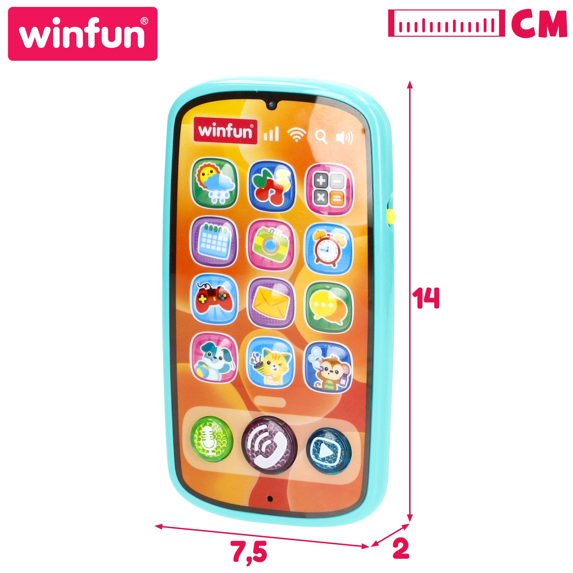 Telemóvel infantil Winfun com luz e som