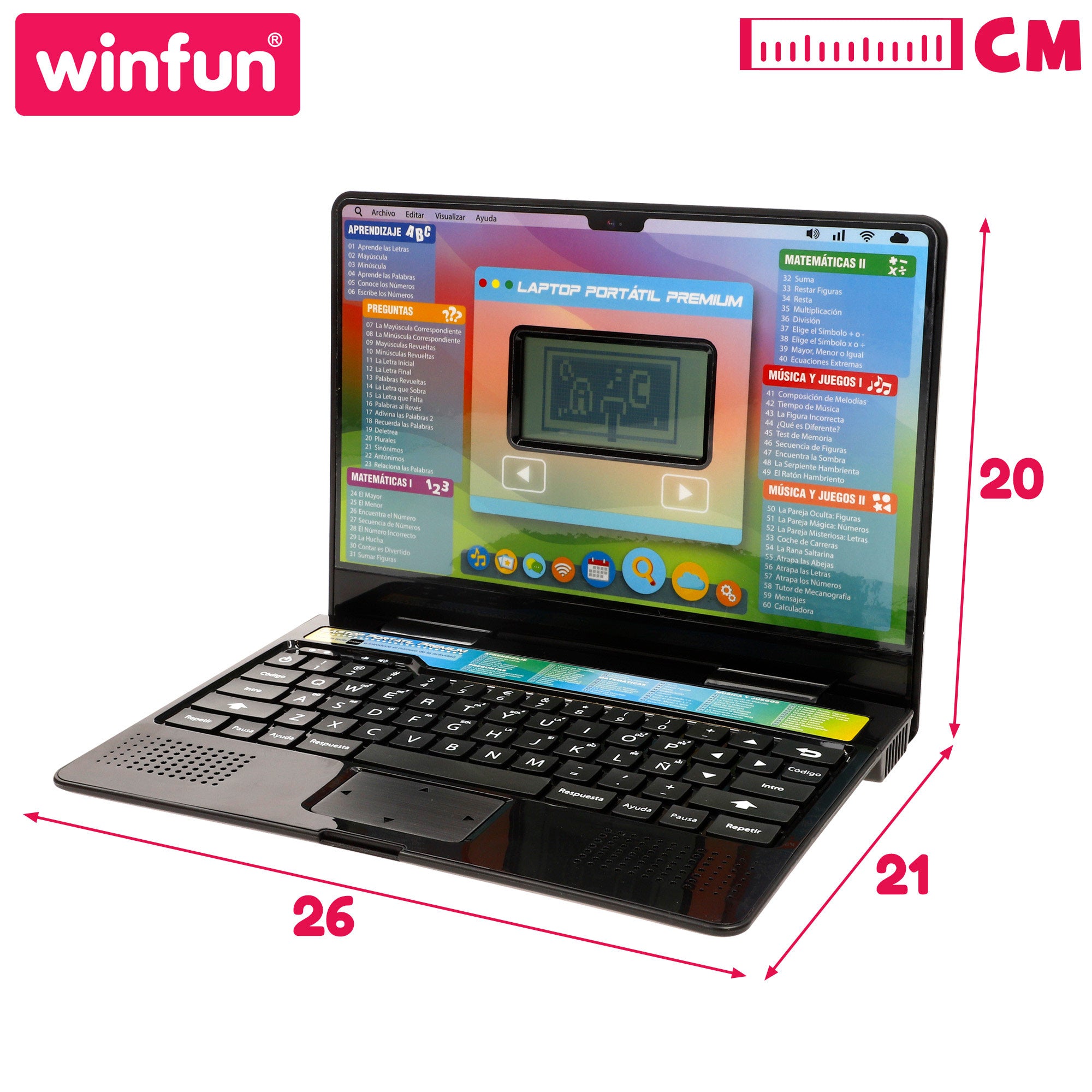 Portátil interativo Winfun com atividades para crianças