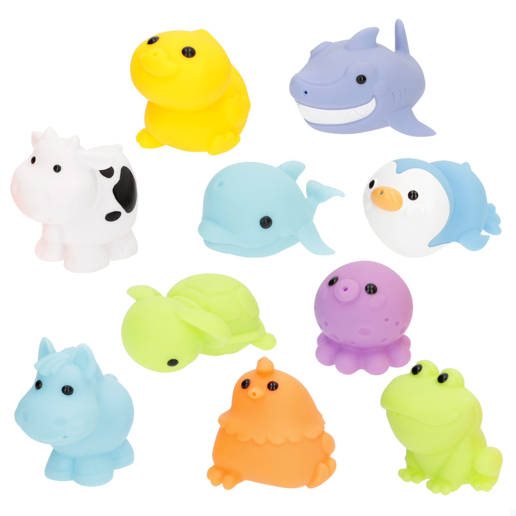Conjunto de Banho Winfun com 10 Animais da Quinta e do Mar