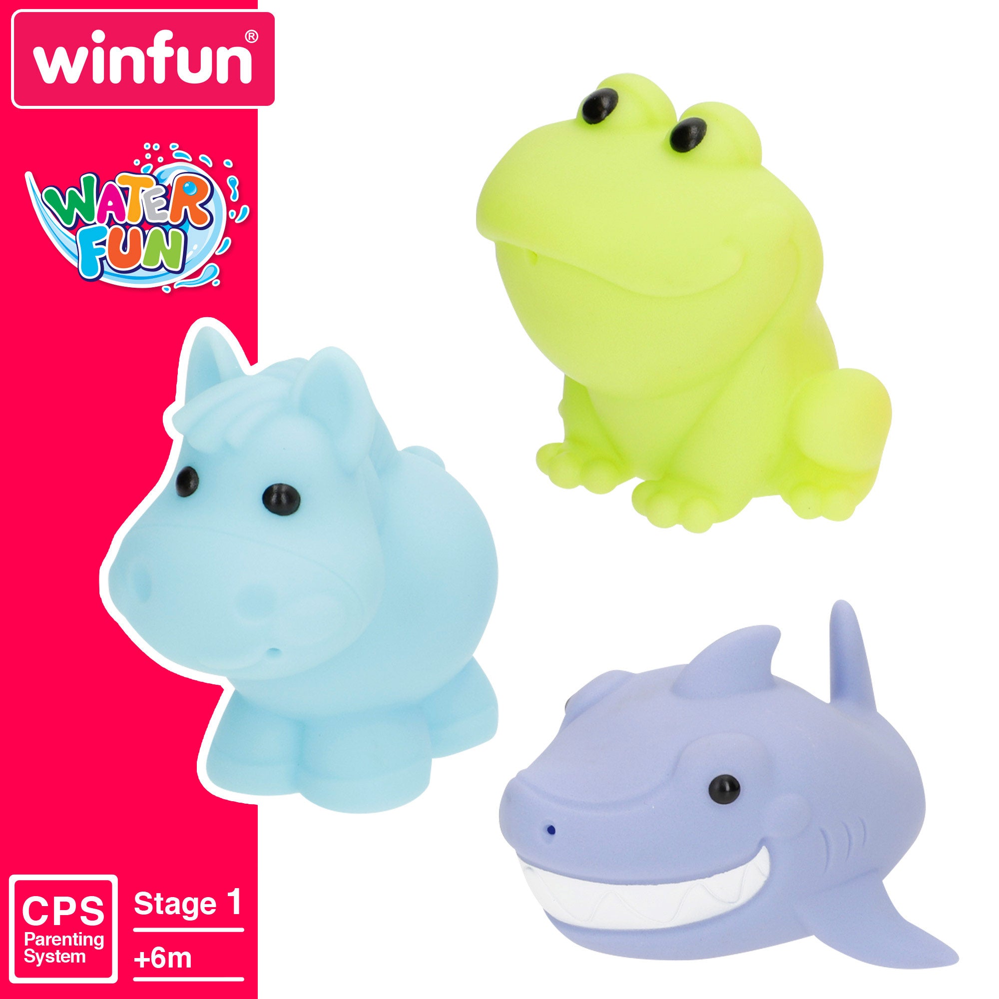 Conjunto de Banho Winfun com 10 Animais da Quinta e do Mar