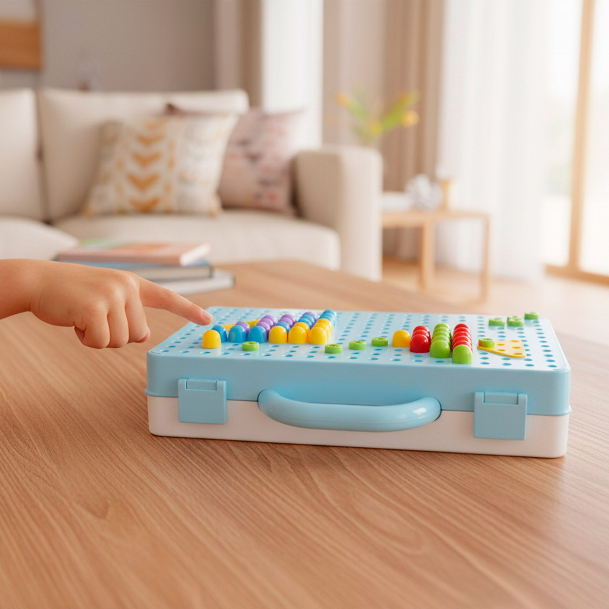 Kit de construção Smart Theory em mala de transporte com berbequim