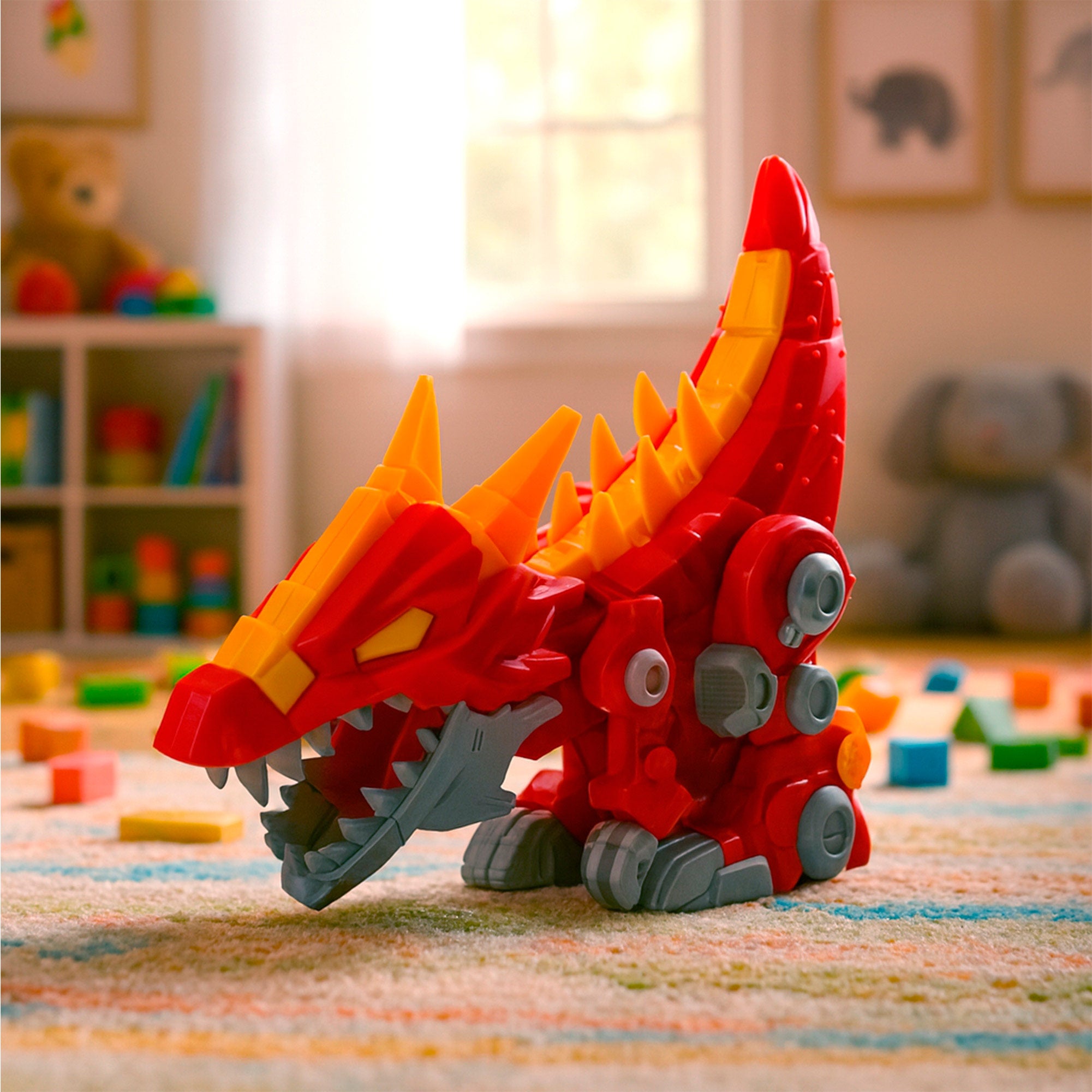 Lançador de carros iluminados Teamsterz com som e carro em metal