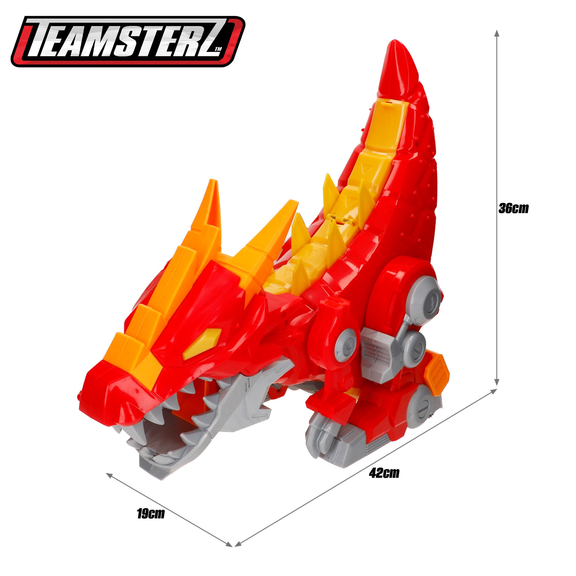 Lançador de carros iluminados Teamsterz com som e carro em metal