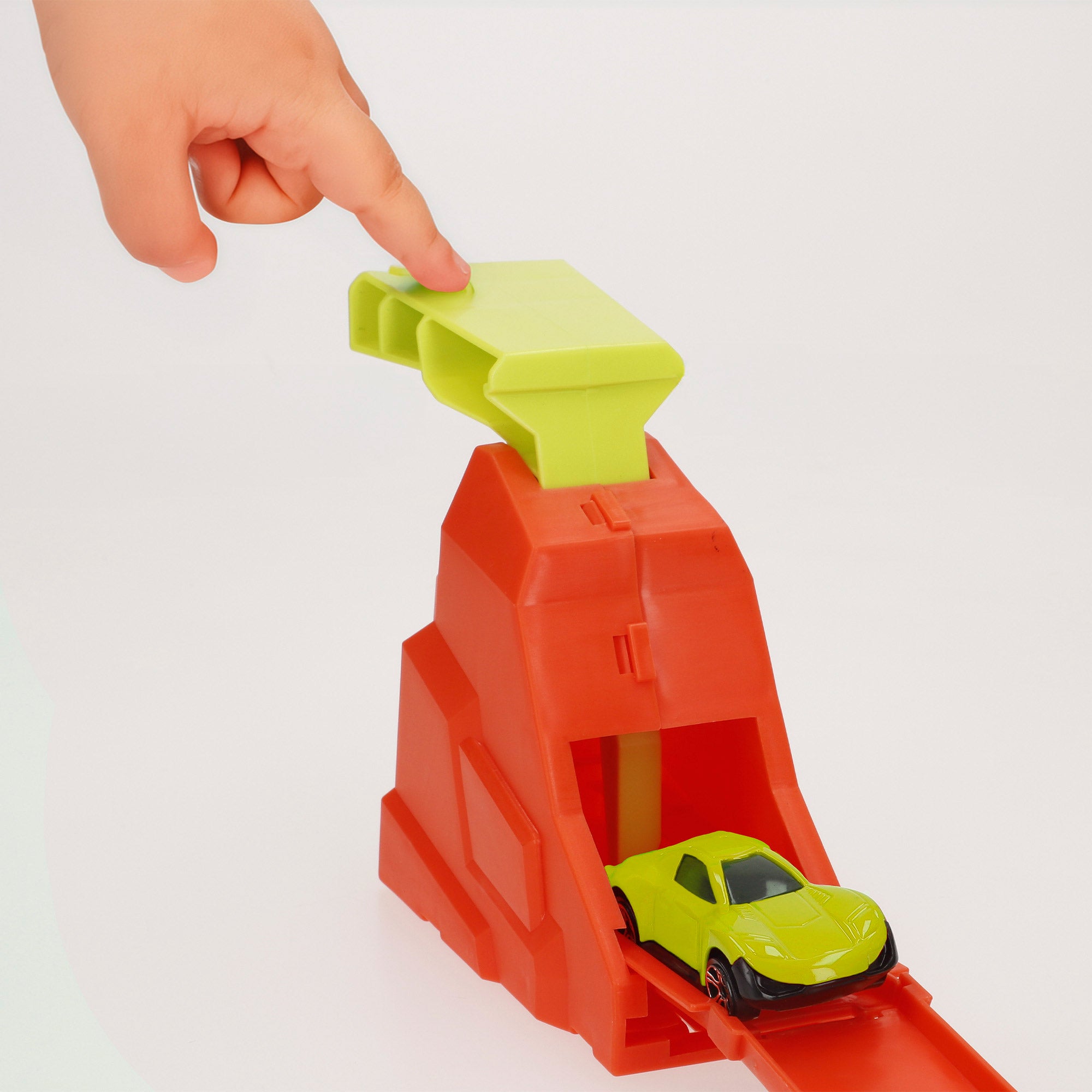 Pista de lançamento de carros Teamsterz com laço e carro em metal