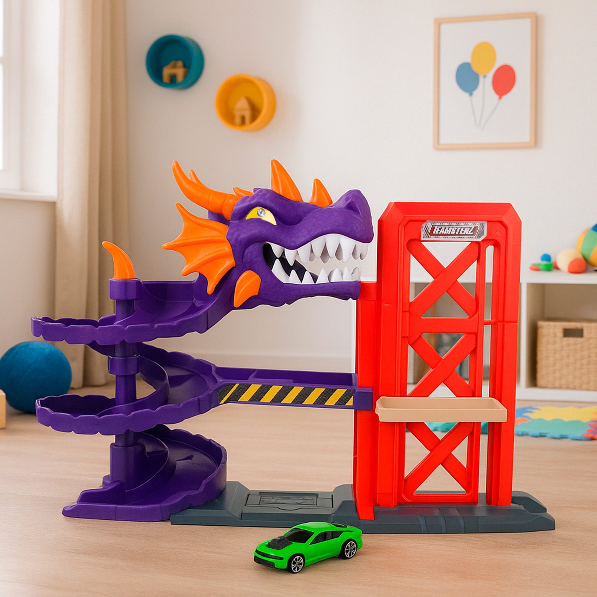 Dragon Garage com carro Teamsterz