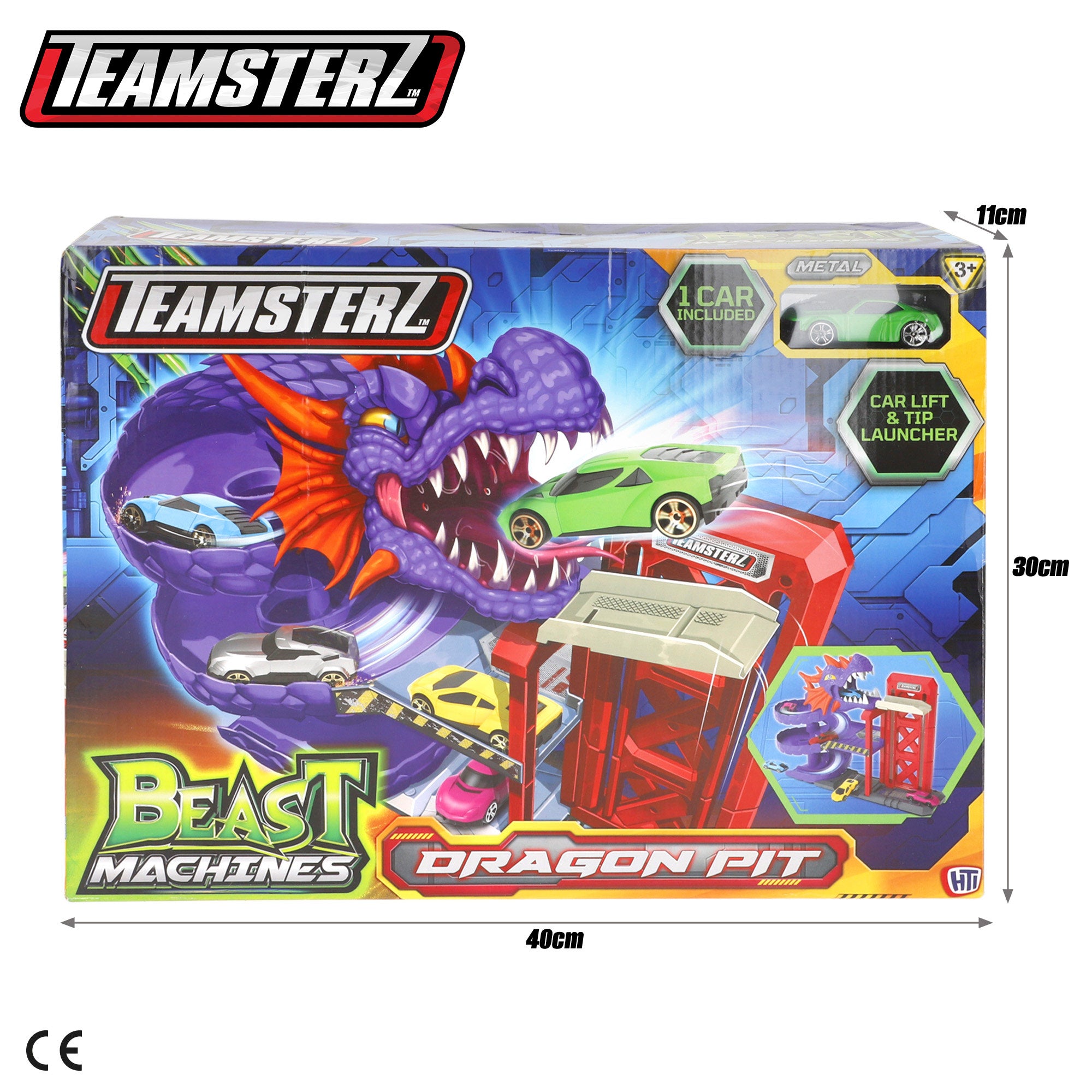 Dragon Garage com carro Teamsterz