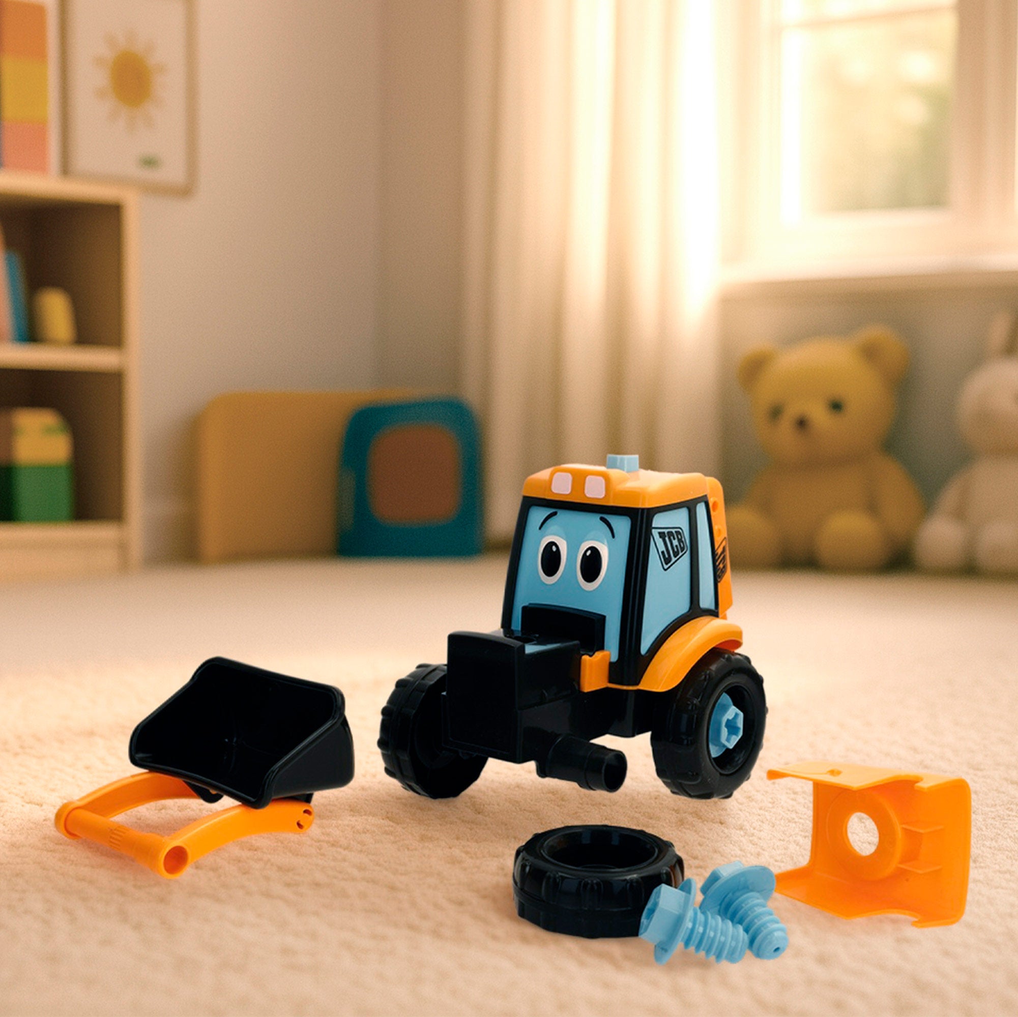 Camião escavadora destacável Teamsterz com aparafusadora elétrica