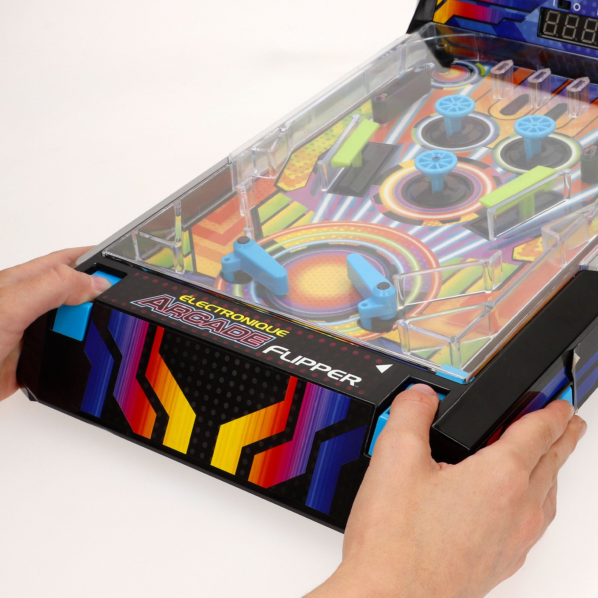 Pinball de mesa néon com luzes e som CB Games