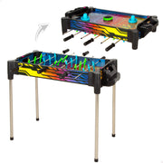 Mesa de Air Hockey e Matraquilhos Neon 2 em 1 da CB Games
