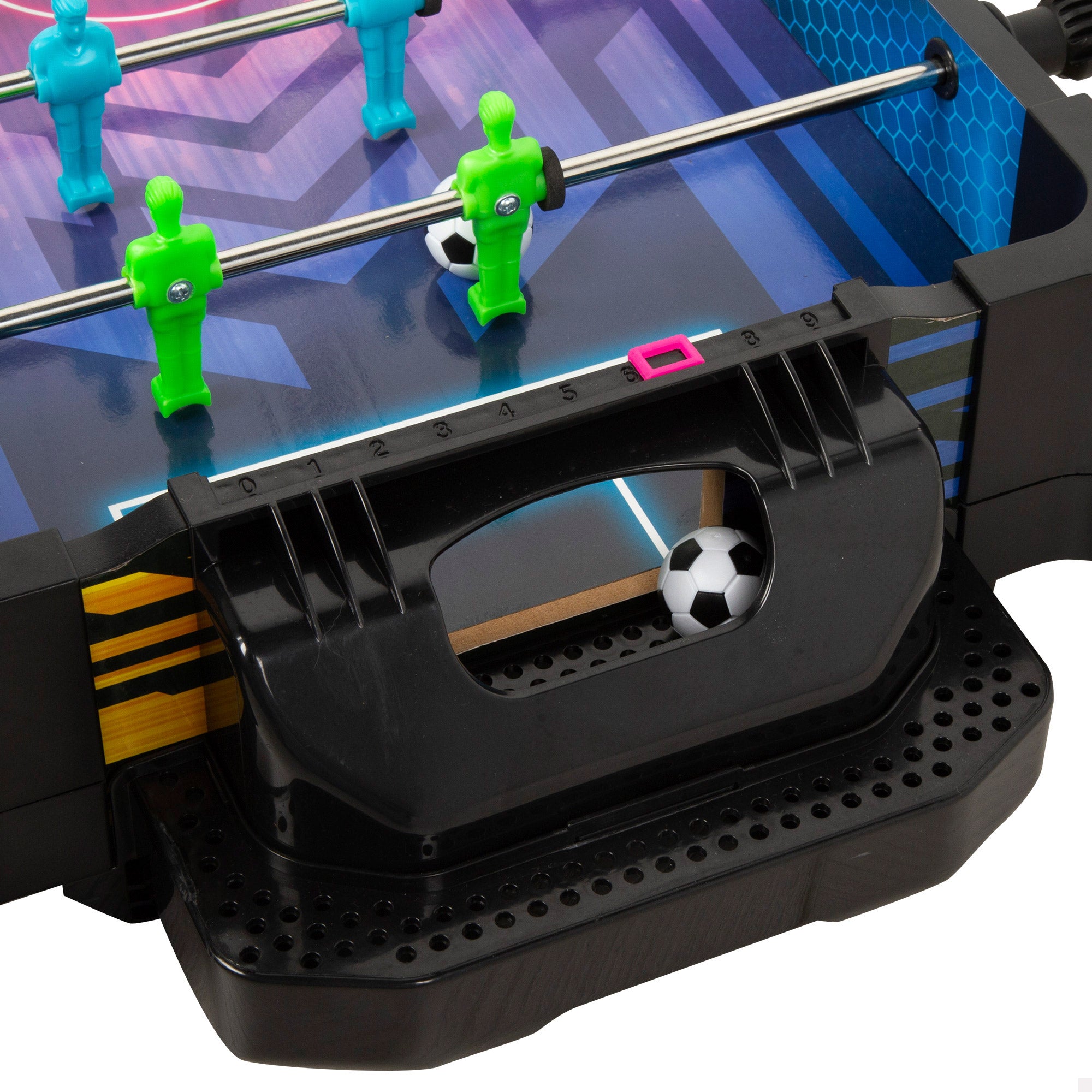 Mesa de Air Hockey e Matraquilhos Neon 2 em 1 da CB Games