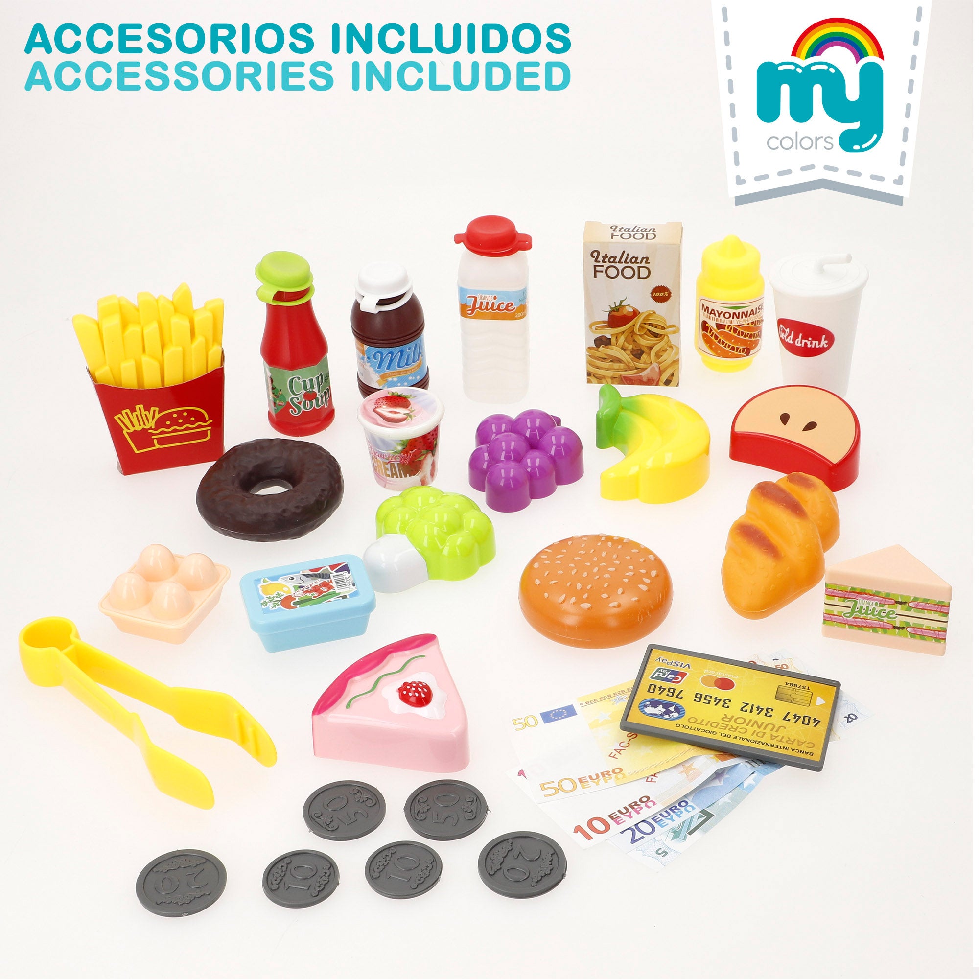 O Meu Supermercado de Brinquedos para a Casa com Acessórios, Luzes e Sons