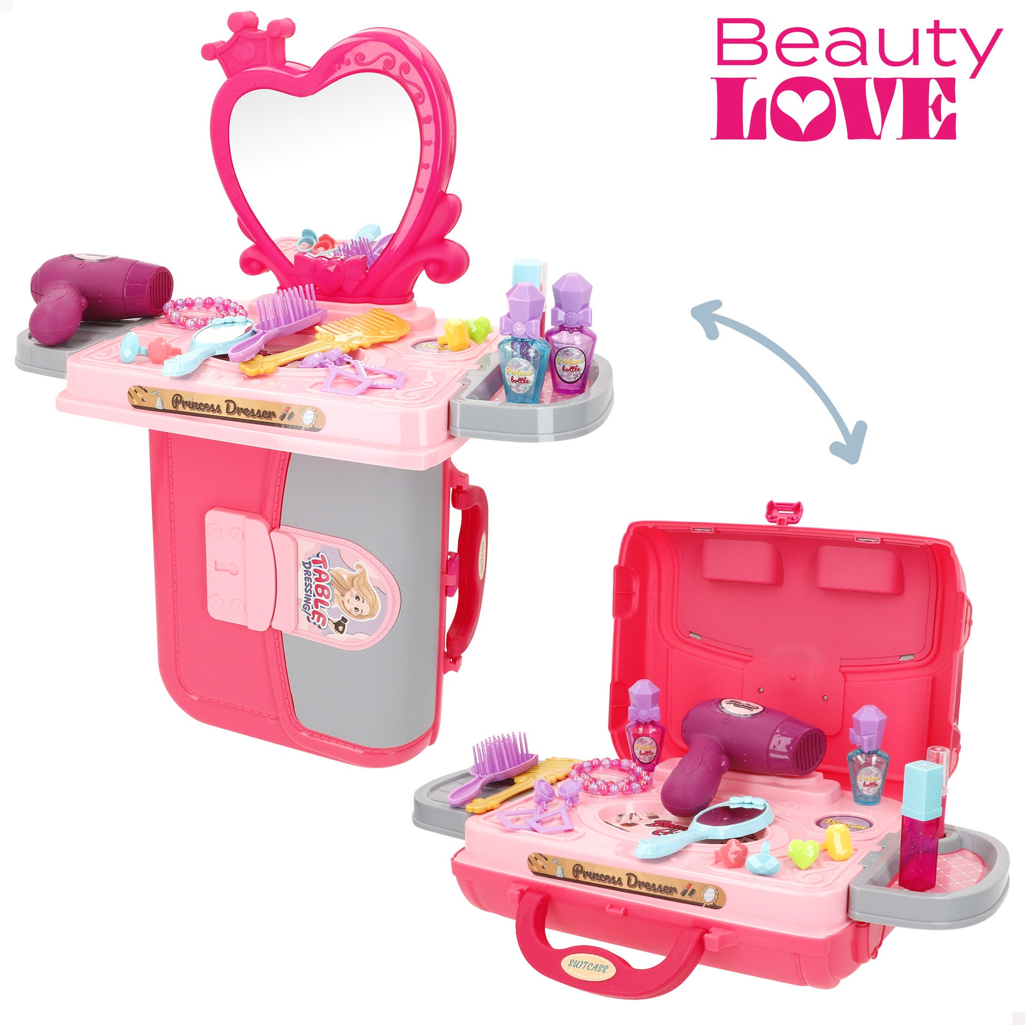 Estojo de brinquedos 3 em 1 My Home com acessórios