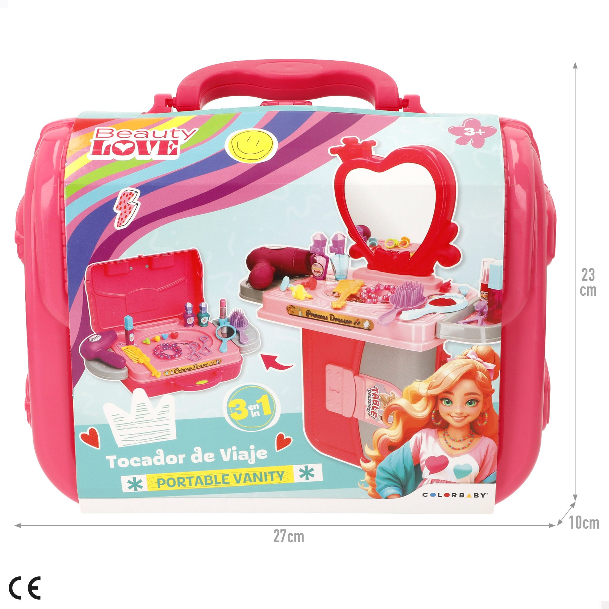 Estojo de brinquedos 3 em 1 My Home com acessórios