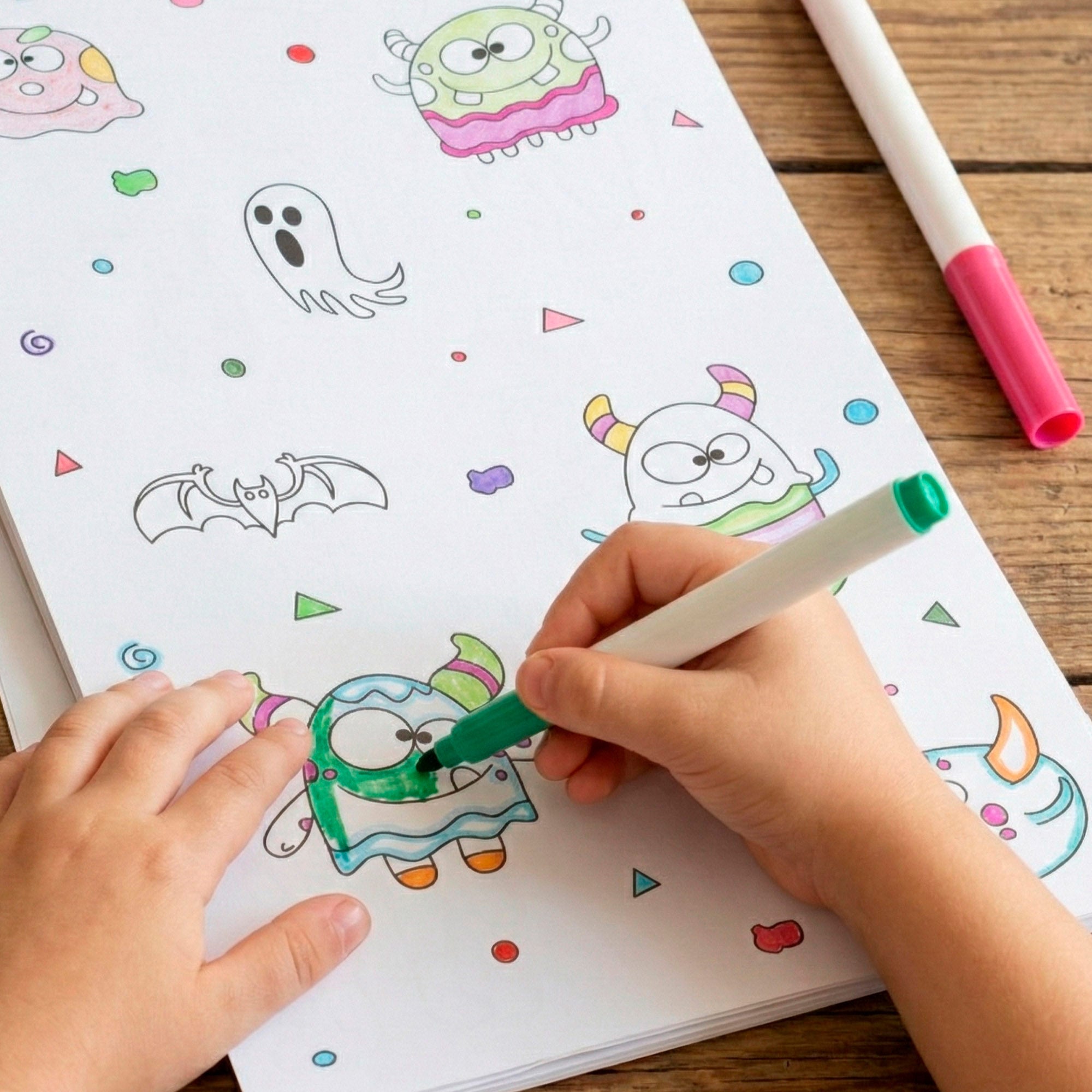 Conjunto de desenhos infantis COLORBABY com 130 peças para pintar e colorir.