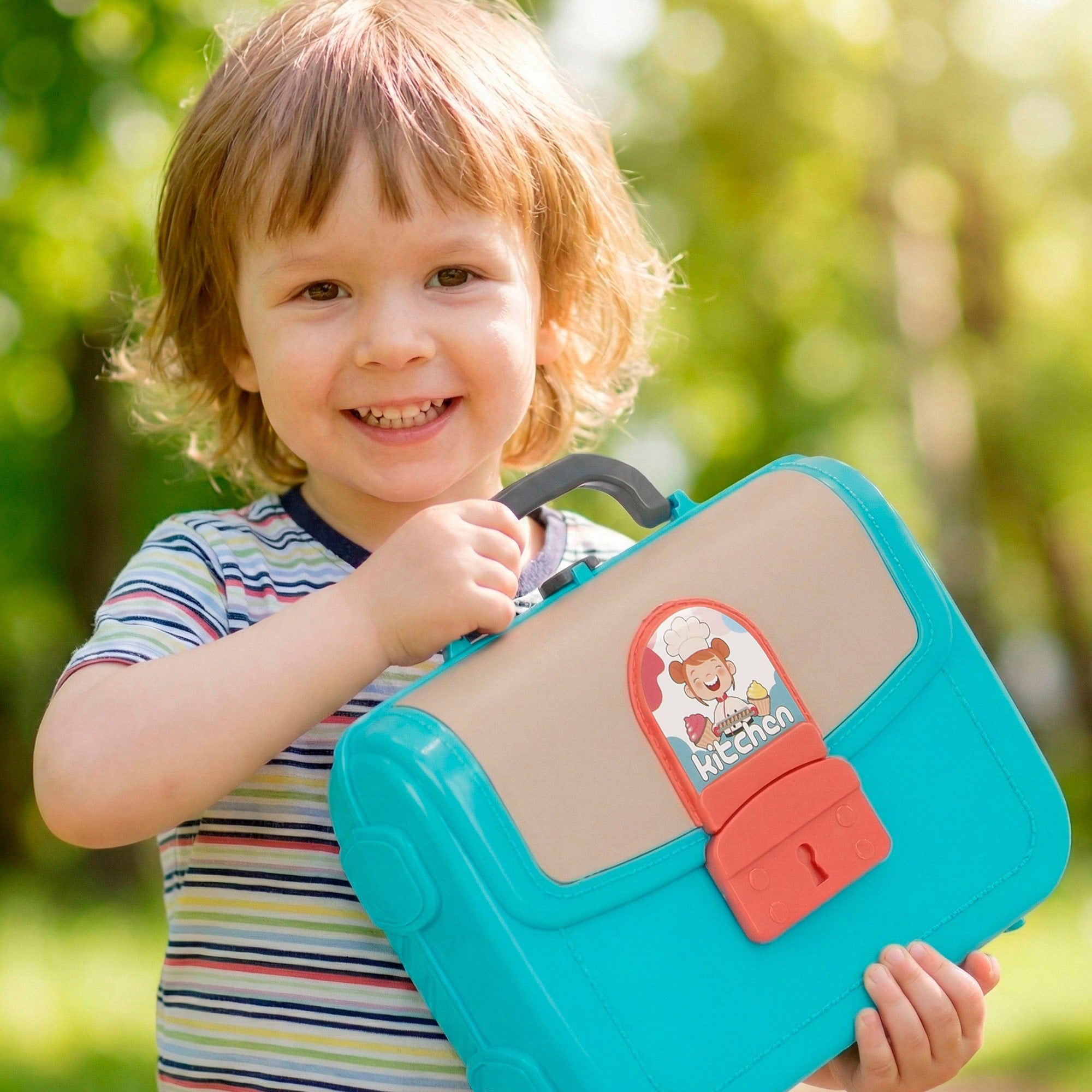 Cozinha de brincar 3 em 1 em mala My Home com acessórios