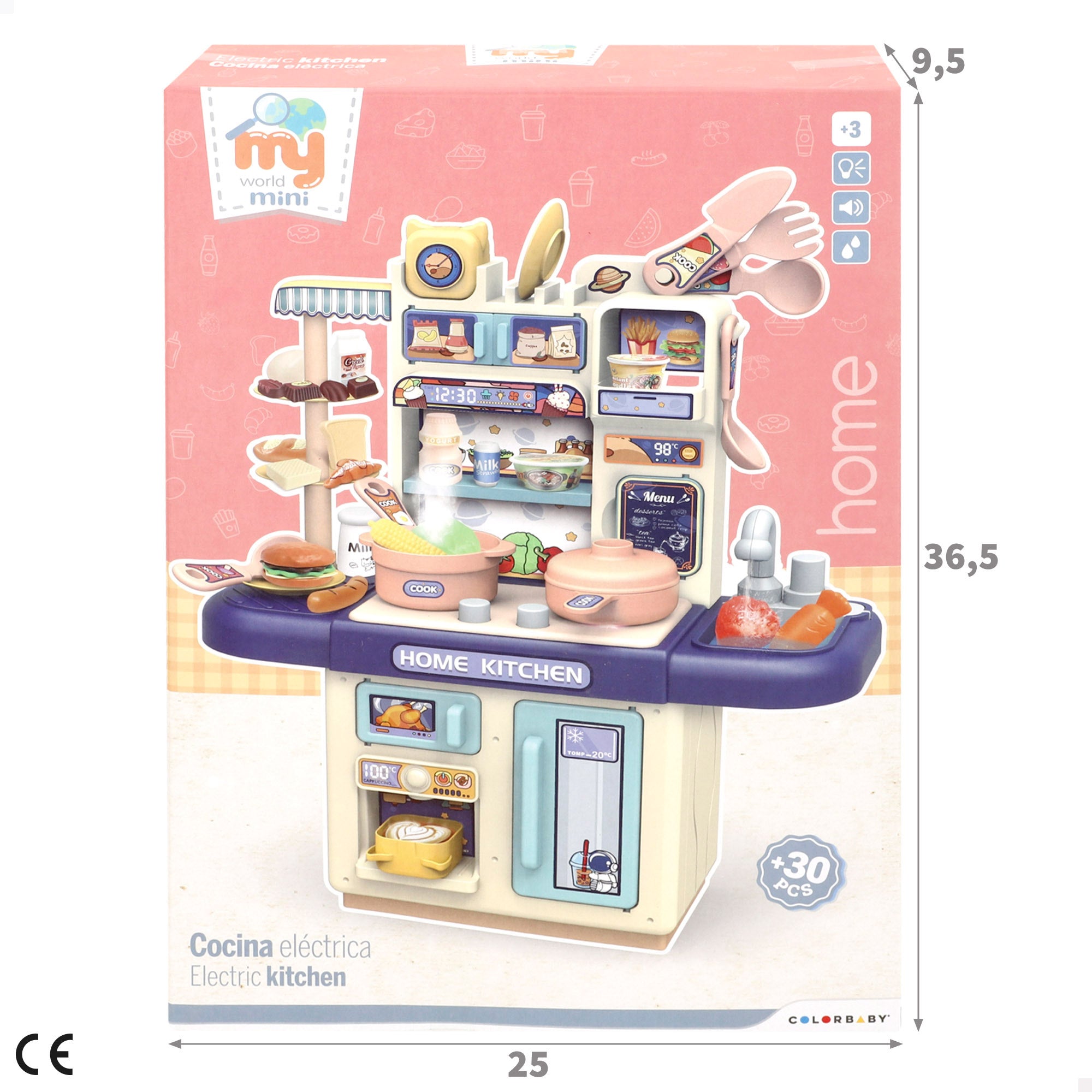 A Minha Cozinha em Miniatura com Comida, Luzes e Sons