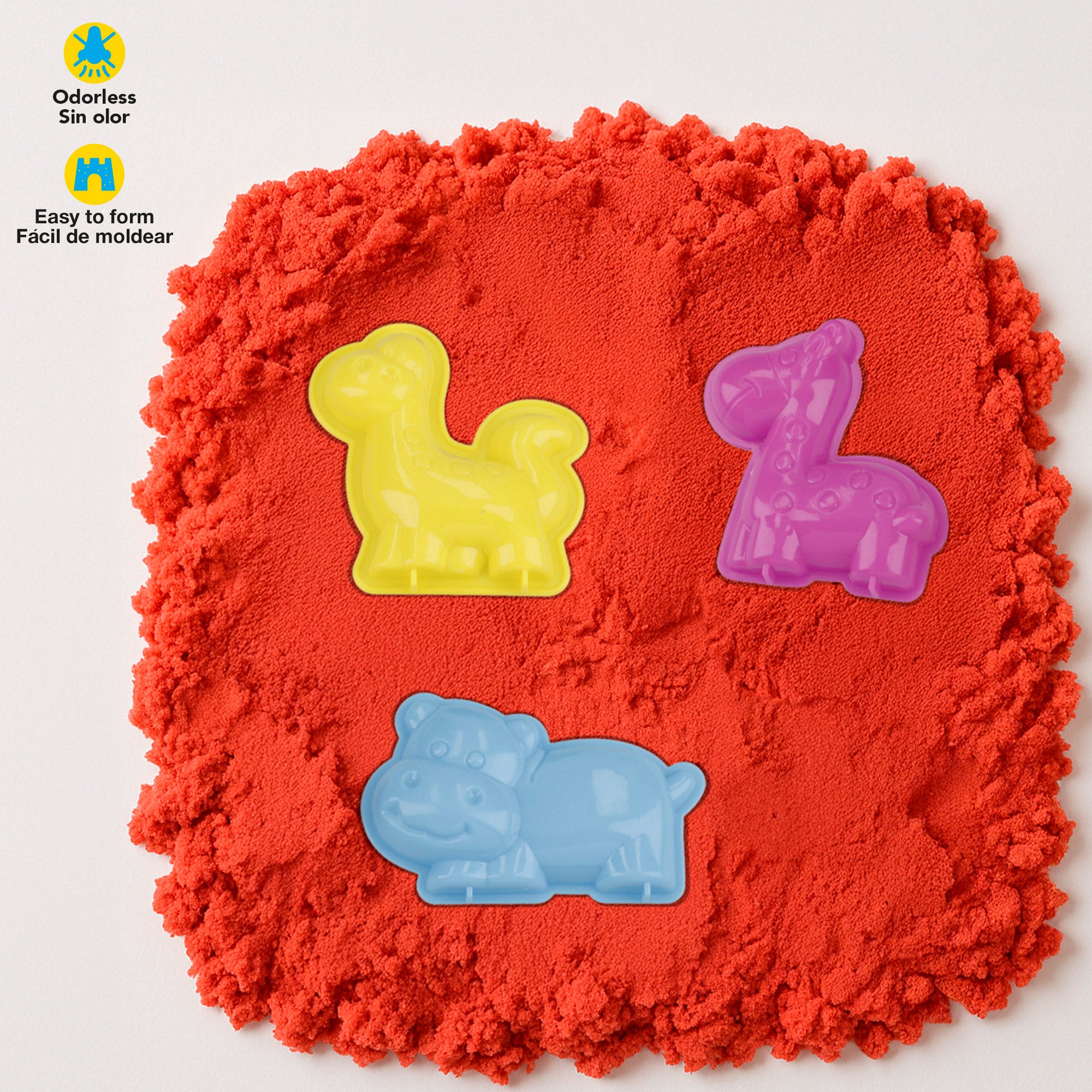 Areia mágica Colorbaby com moldes