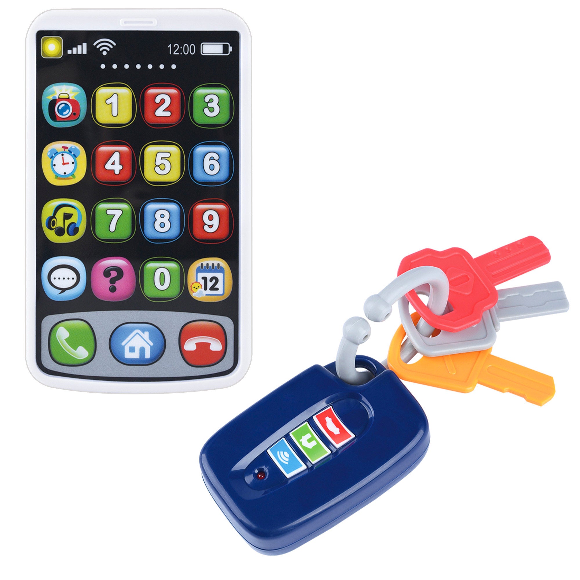 Telefone e chave interativos para bebés PLAY