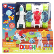 Conjunto de massa de modelar PLAY Space Adventure com moldes e acessórios.