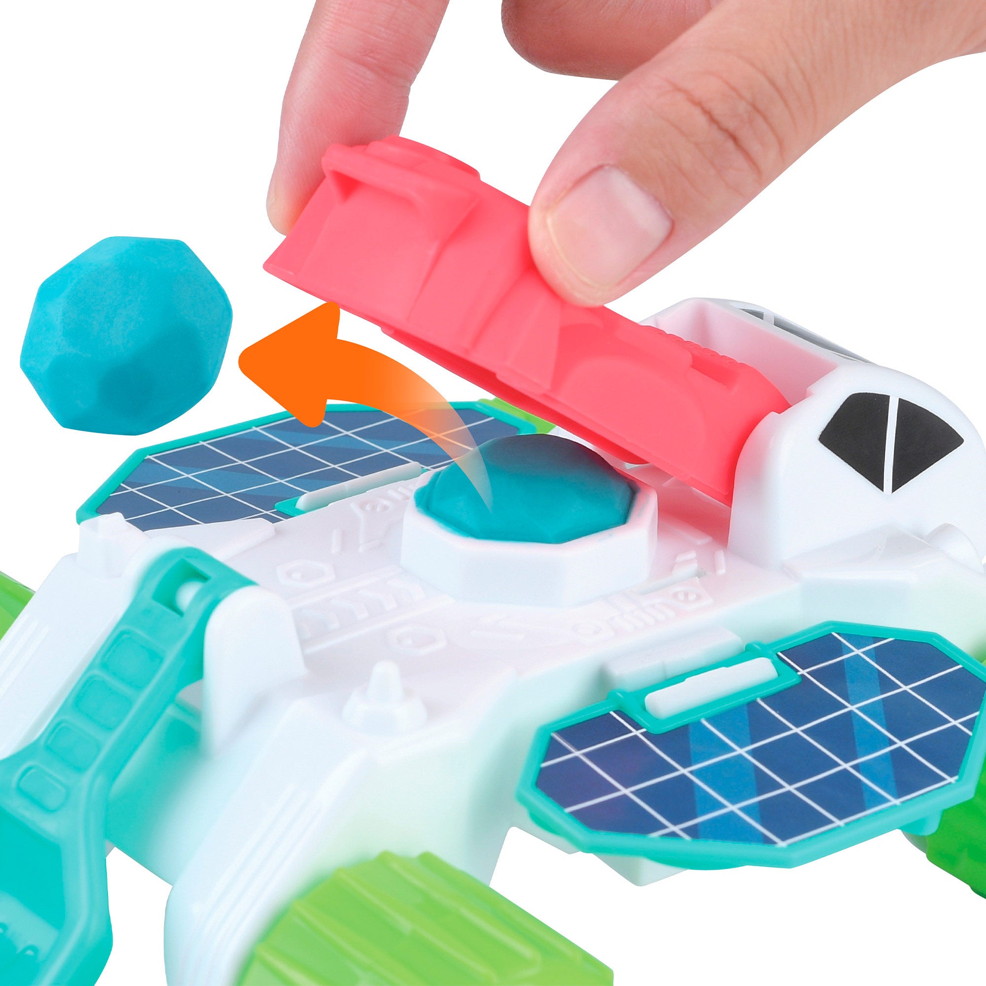 Conjunto de massa de modelar PLAY Space Adventure com moldes e acessórios.