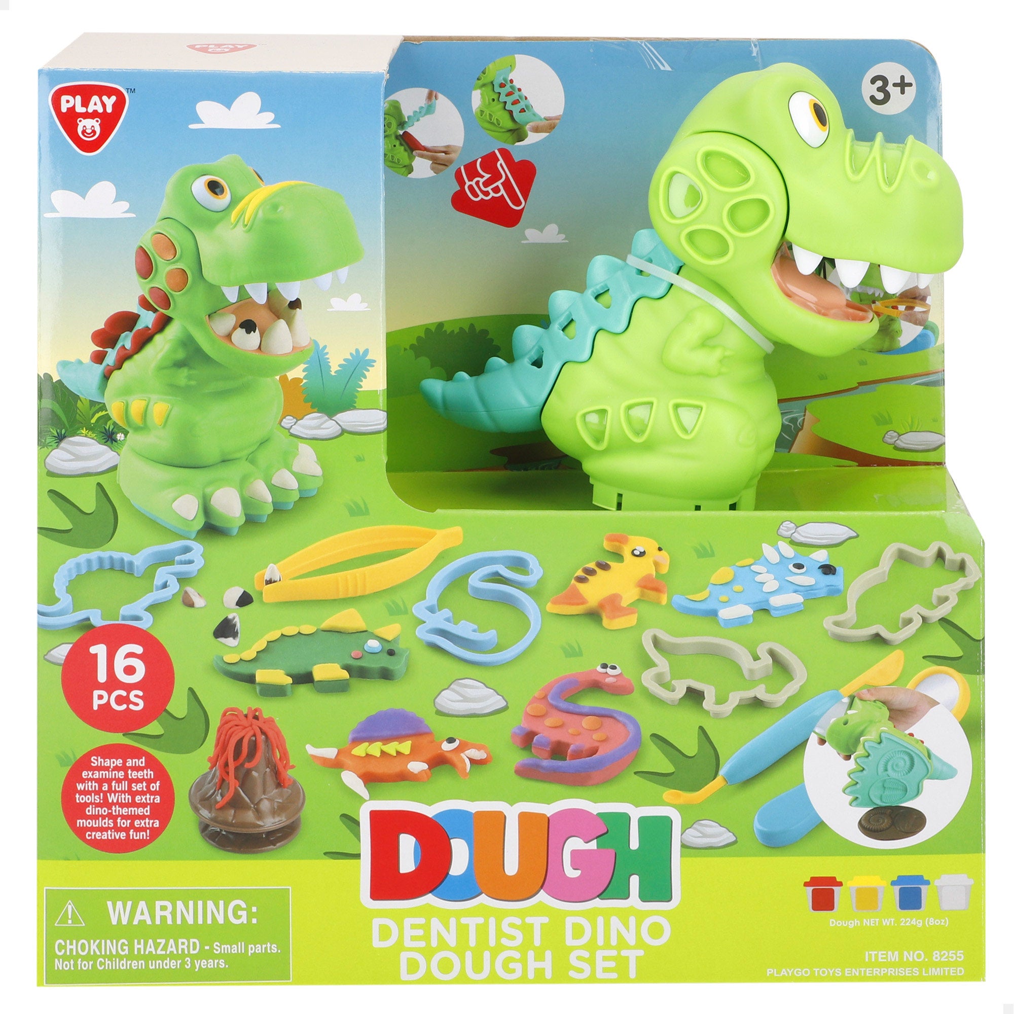 Conjunto Play-Doh Dentista Dinossauro com Moldes e Acessórios